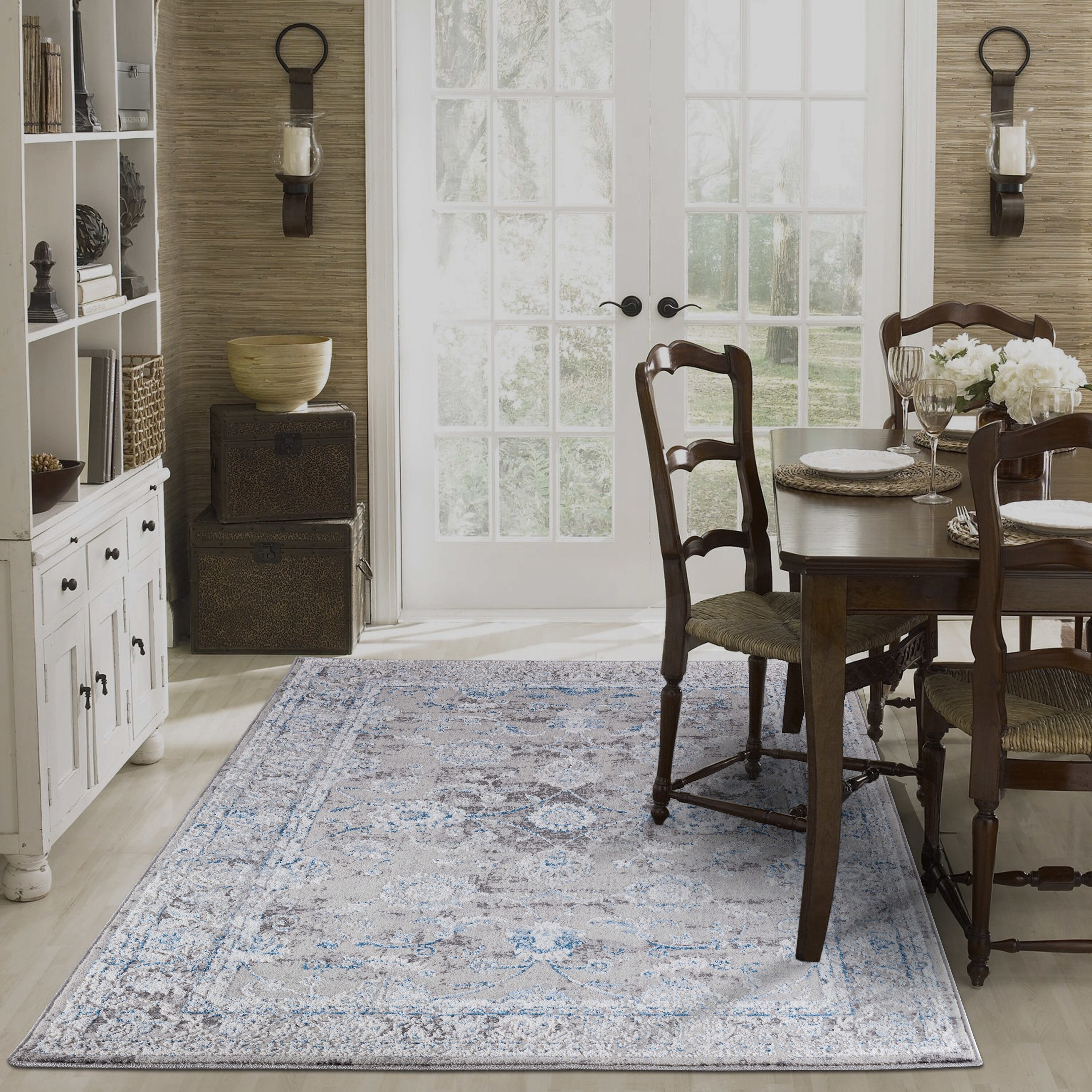 The Sofia Rugs Sofihas 2 Piece Kitchen Rug Sets 48in x 15in x 30in