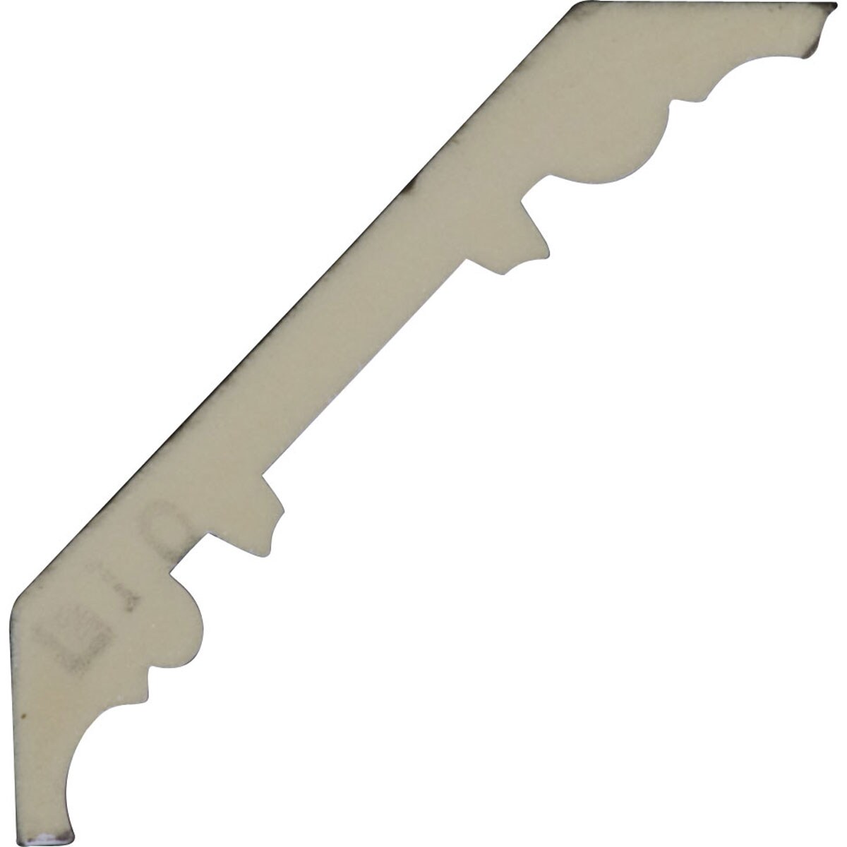 Ekena Millwork 3-1/8 in. x 3-1/8 in. x 94-1/2 in. Polyurethane Foster Coin and Bead Crown Moulding