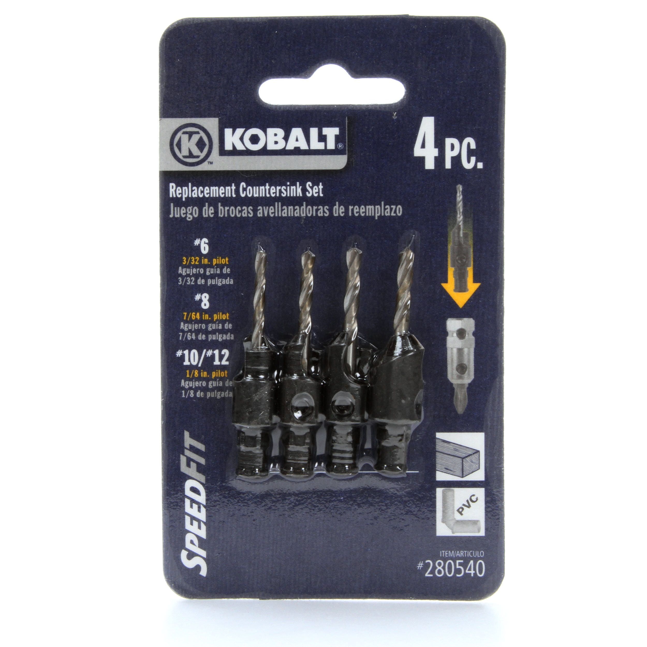Kobalt 4-Pack High-speed Steel Twist Drill Bit Set 