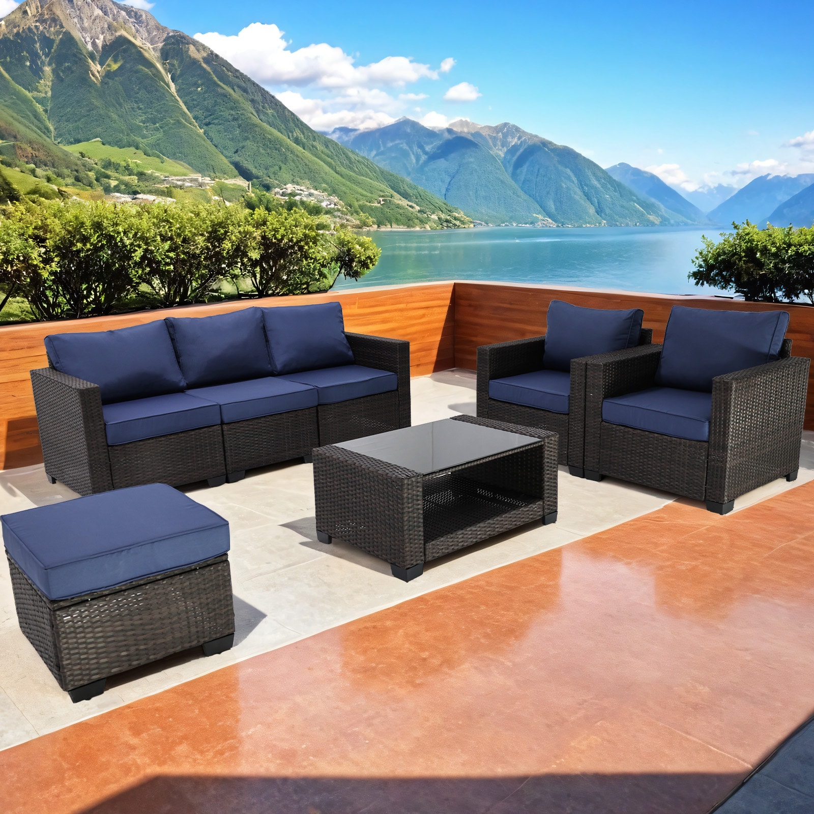 Damerin N7CS41 Patio-Conversation-Sets - View #2
