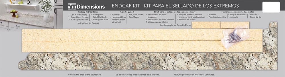 VT Dimensions 016158169996319FXRD 7.5-in W x 28-in H x 0.75-in D 6319FXRD Double Radius Edge Laminate