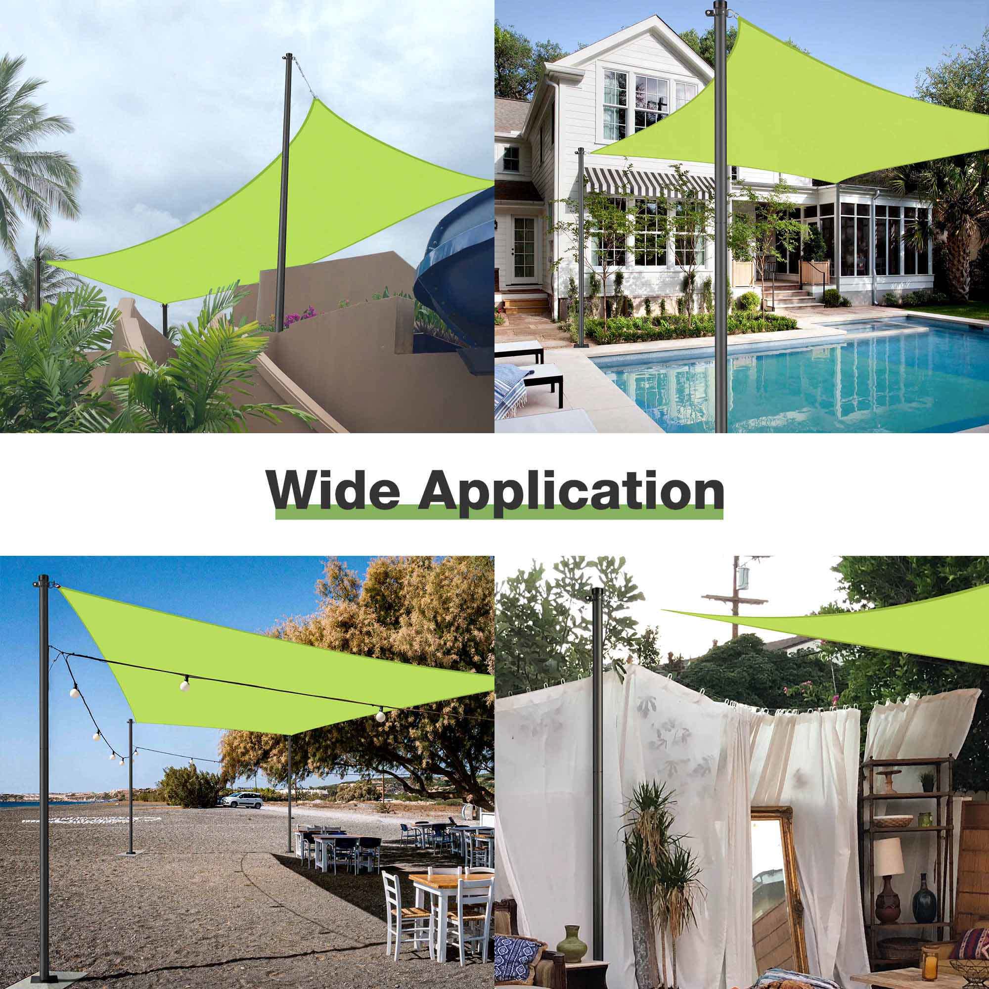Yescom 07SSSSET011-1319-LO Shade-Sail-Fabric-Access - View #7