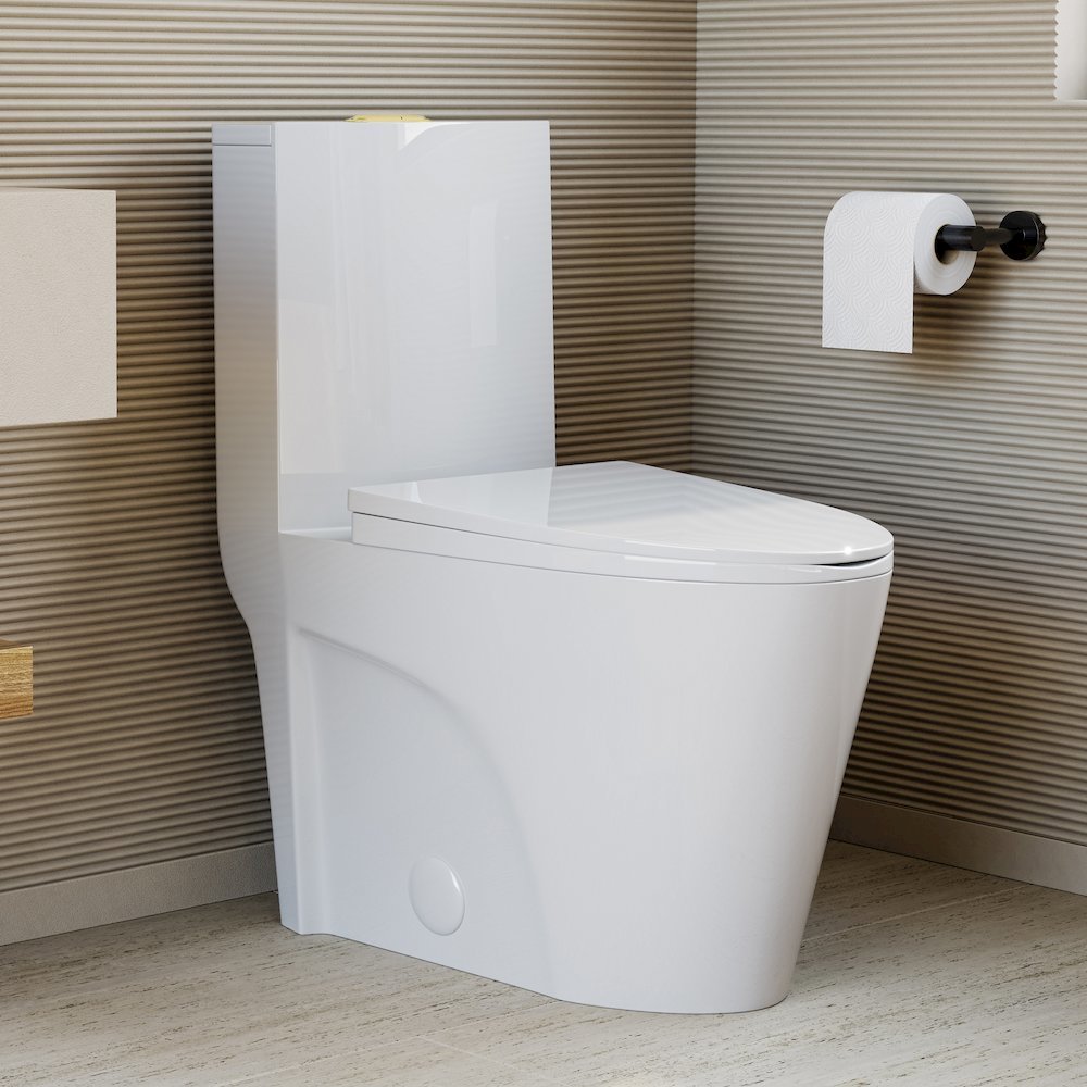 Lotusinhand Thermo Solid 新品1個 Swiss Madison St. Tropez One Piece Elongated Toilet Dual Vortex