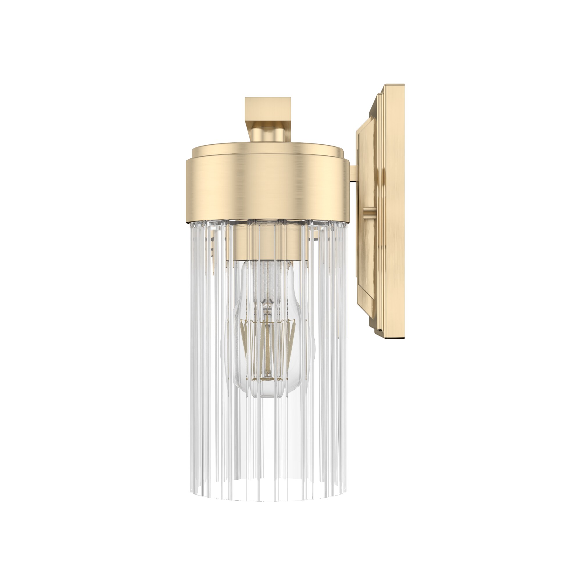 Gatz Alturas Gold 4-Light Fluted Glass Vanity Fixture
