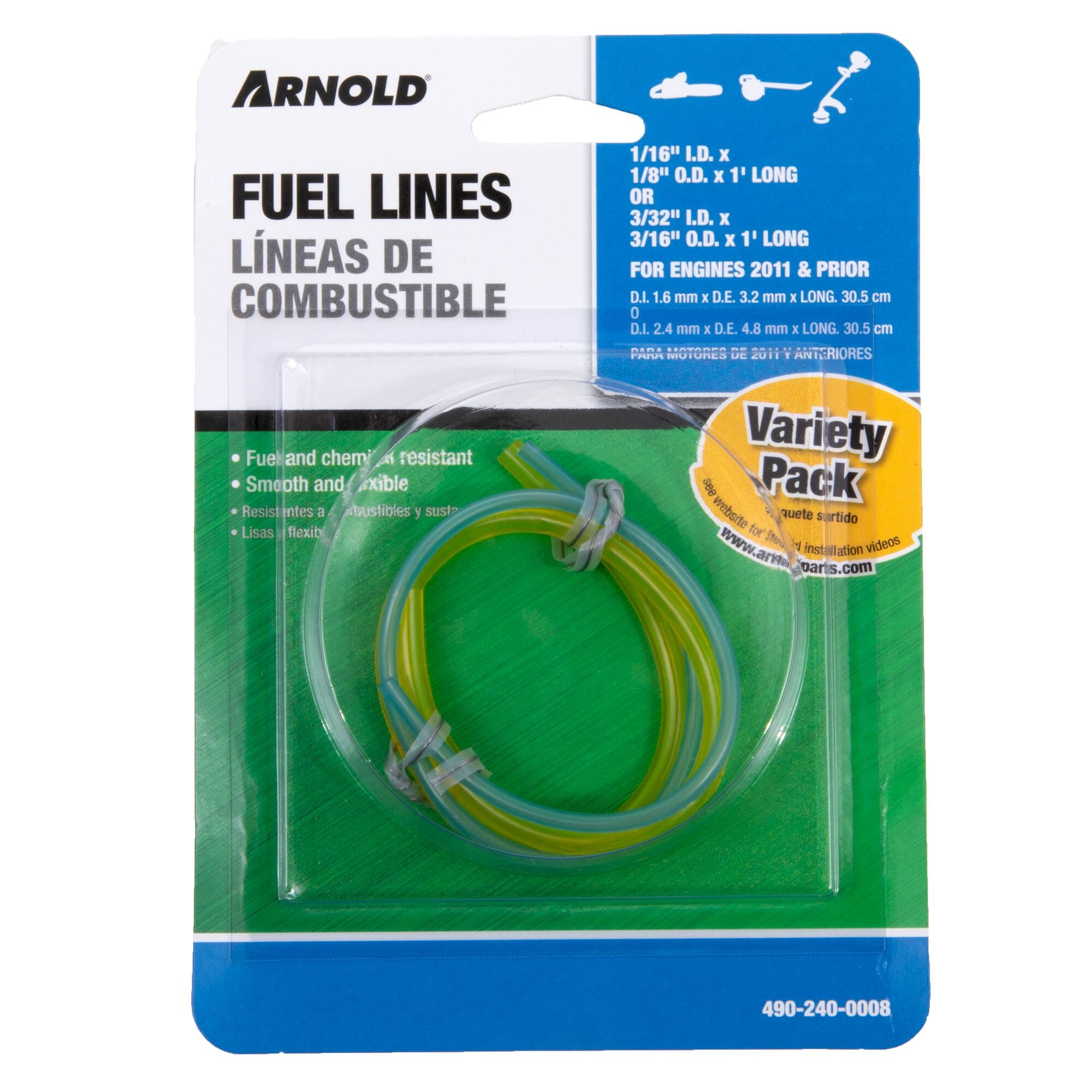 Arnold 490-240-0008 2-cycle engine and 4-cycle engine Fuel line