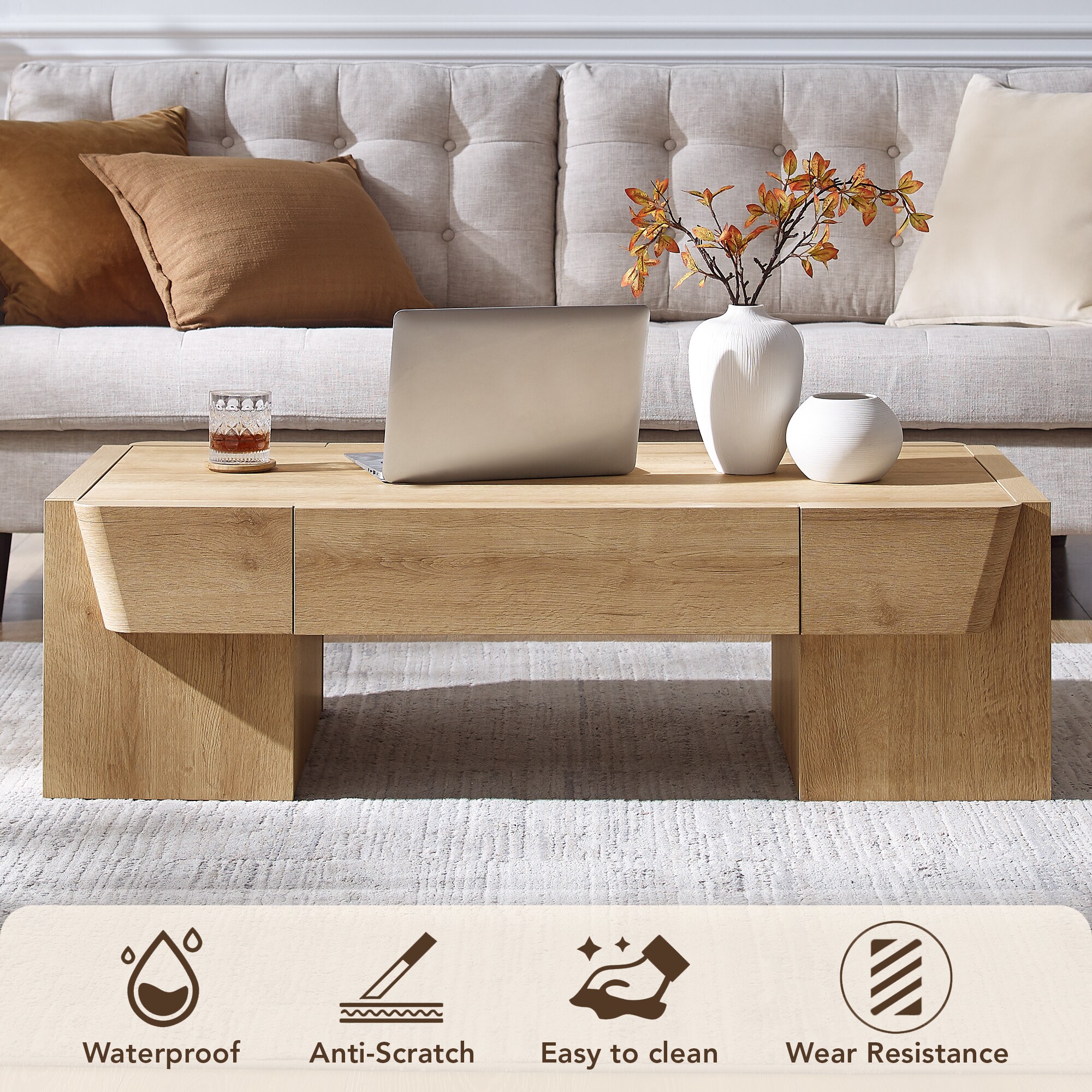 OKD LM131-47OAK Coffee-Tables - View #4
