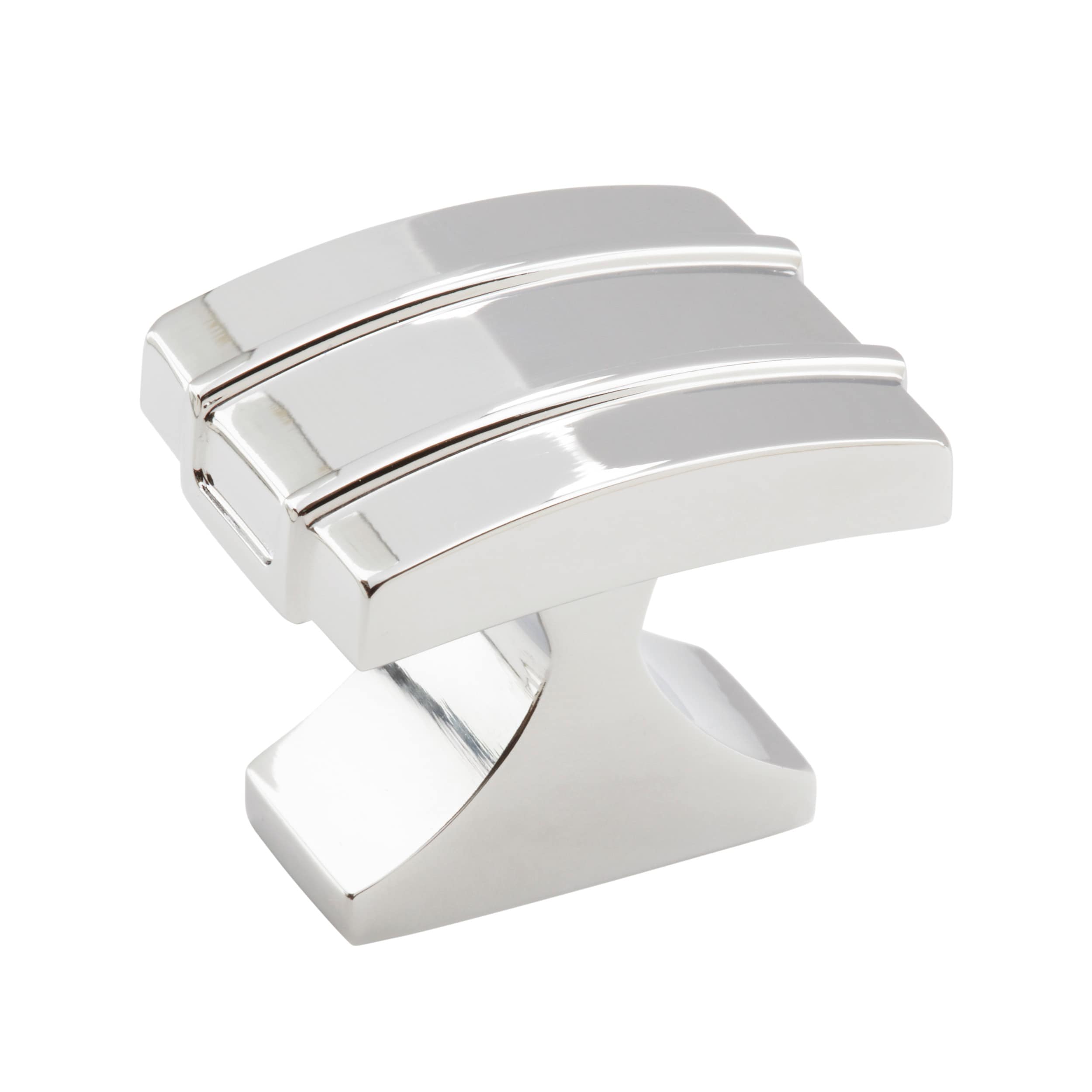 Amerock BP3660126 Davenport 1-1/4-in Polished Chrome Rectangular Transitional Cabinet Knob