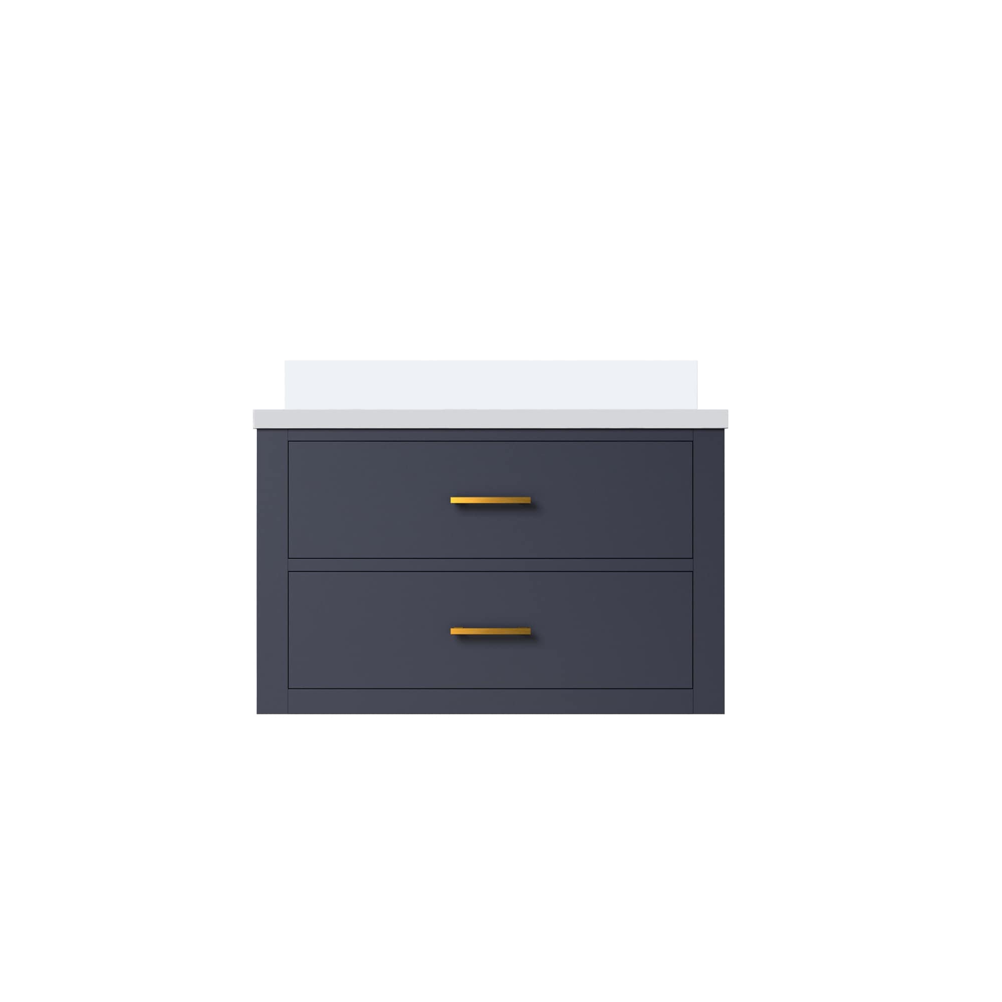Lexora LVSO30SE300 Southold 30-in Blue Undermount Single Sink Floating Bathroom Vanity with White Cultured Marble Top