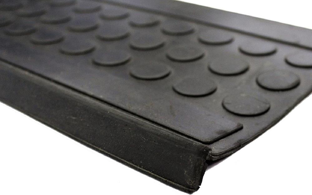 Envelor Anti-Slip Rubber Stair Treads - Non-Slip, Strong Grip - All-Weather  Safety Step Mats for High Traction - Indoor or Outdoor - Checker - 12 x  36, 6 Pack 