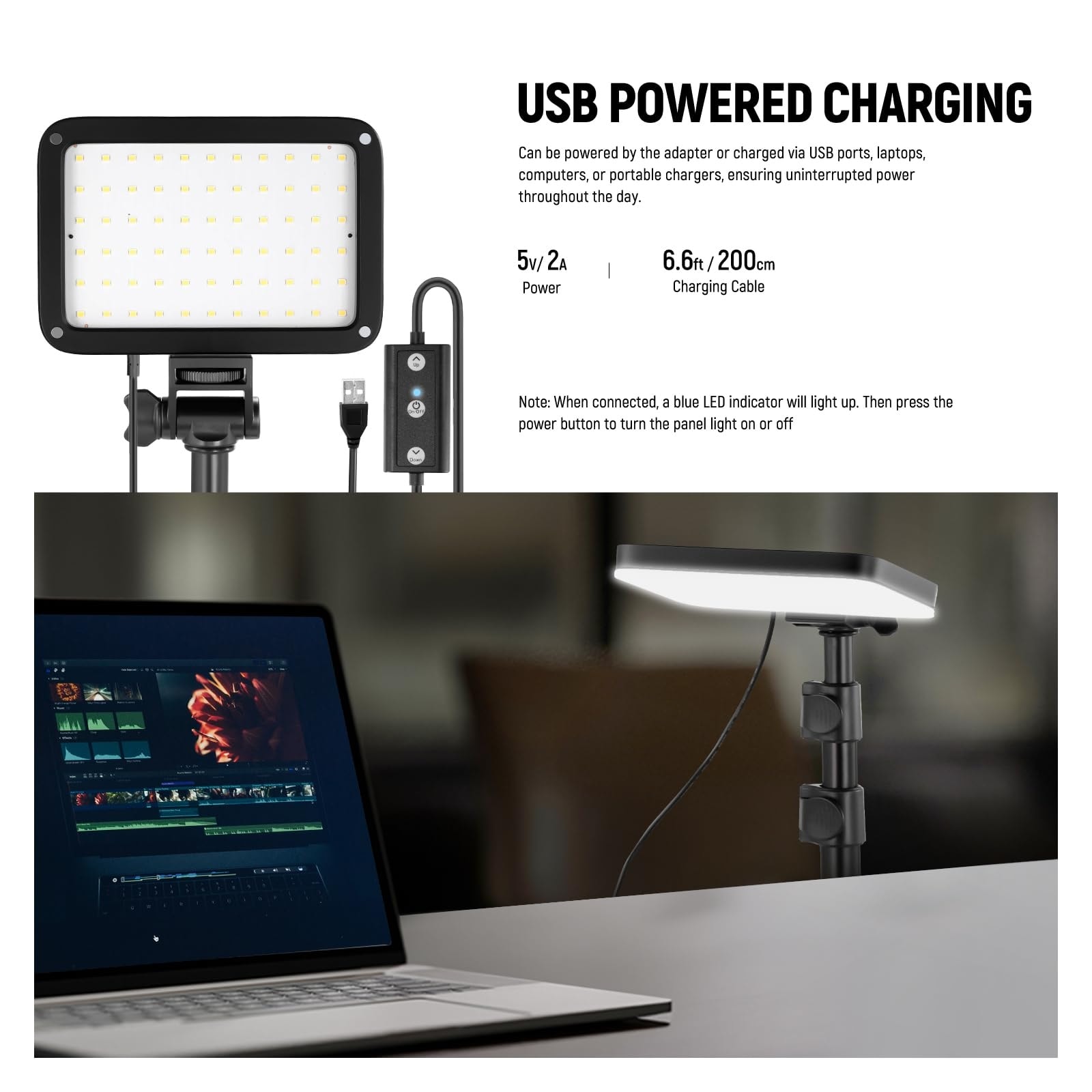 Etokfoks LED video light 2 pack bi color 3200K to 5600K studio panel kit with tripod stands filters and adjustable key lighting #LETTWJ9OL