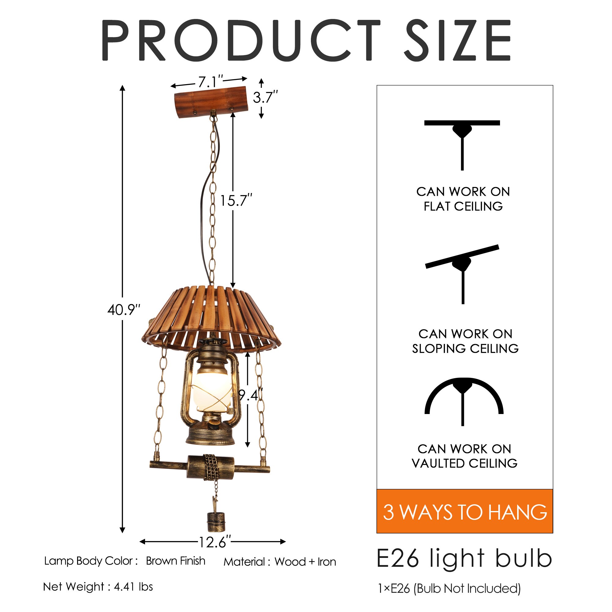 EFPERFECT MPN-DS-DR150 Pendant-Lights - View #3