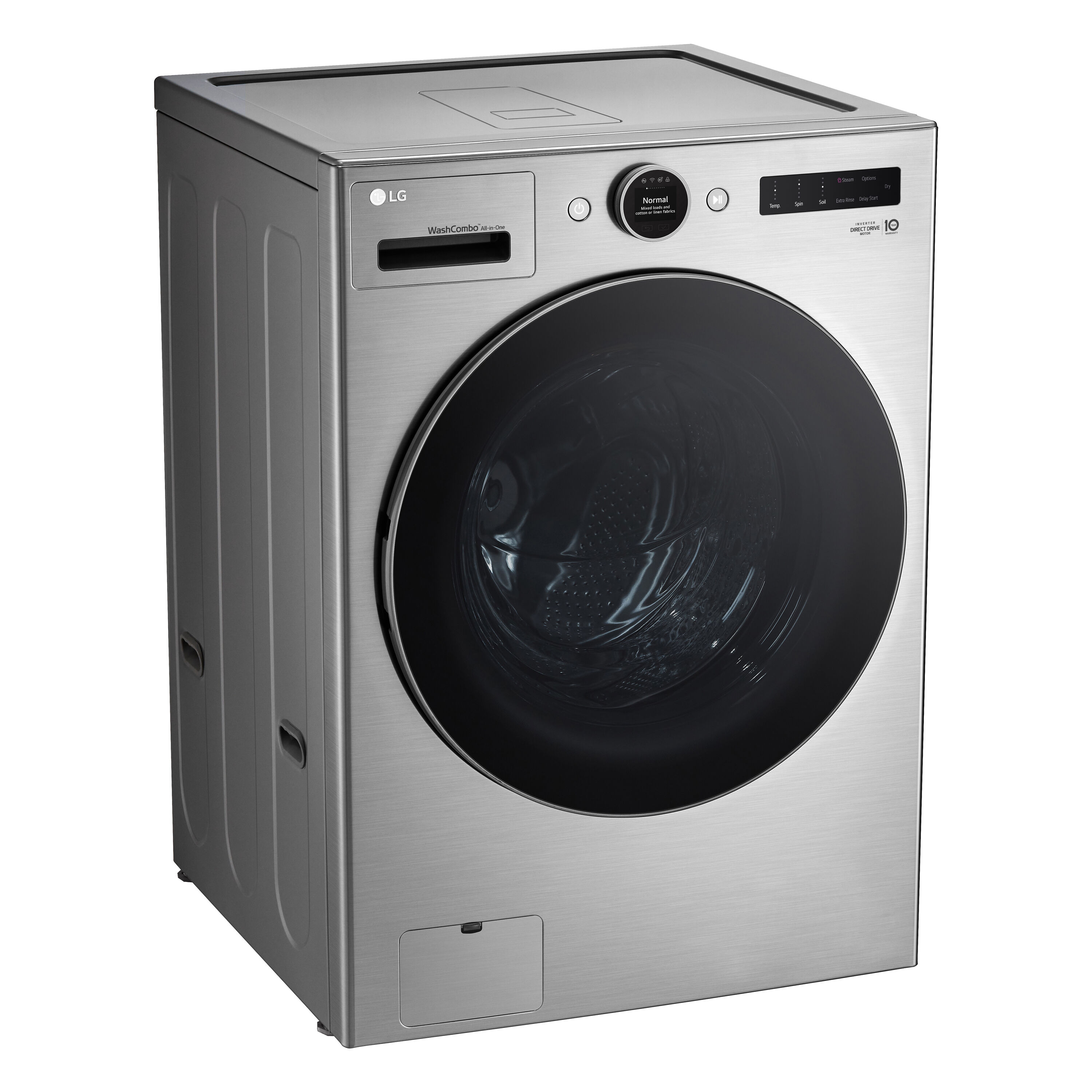 LG 5-cu ft Capacity Graphite Steel Ventless All-in-One Washer/Dryer ...