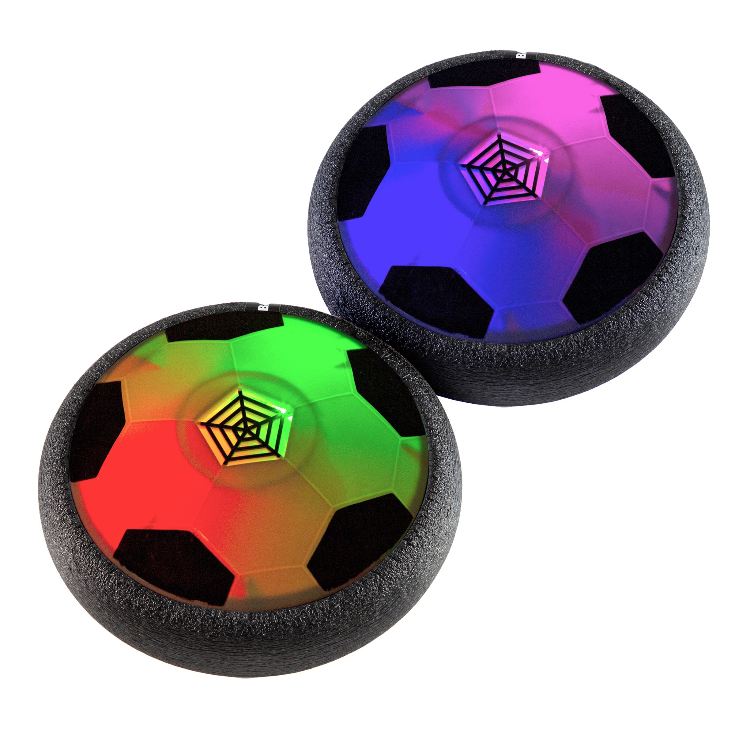 Toy Time Hover Soccer Ball 2-Pack - Air Soccer Balls with LED Lights and  Soft Bumpers - Fun Toys for Kids, Indoor Exercise, Glides on Hard Surfaces  in the Kids Play Toys department at