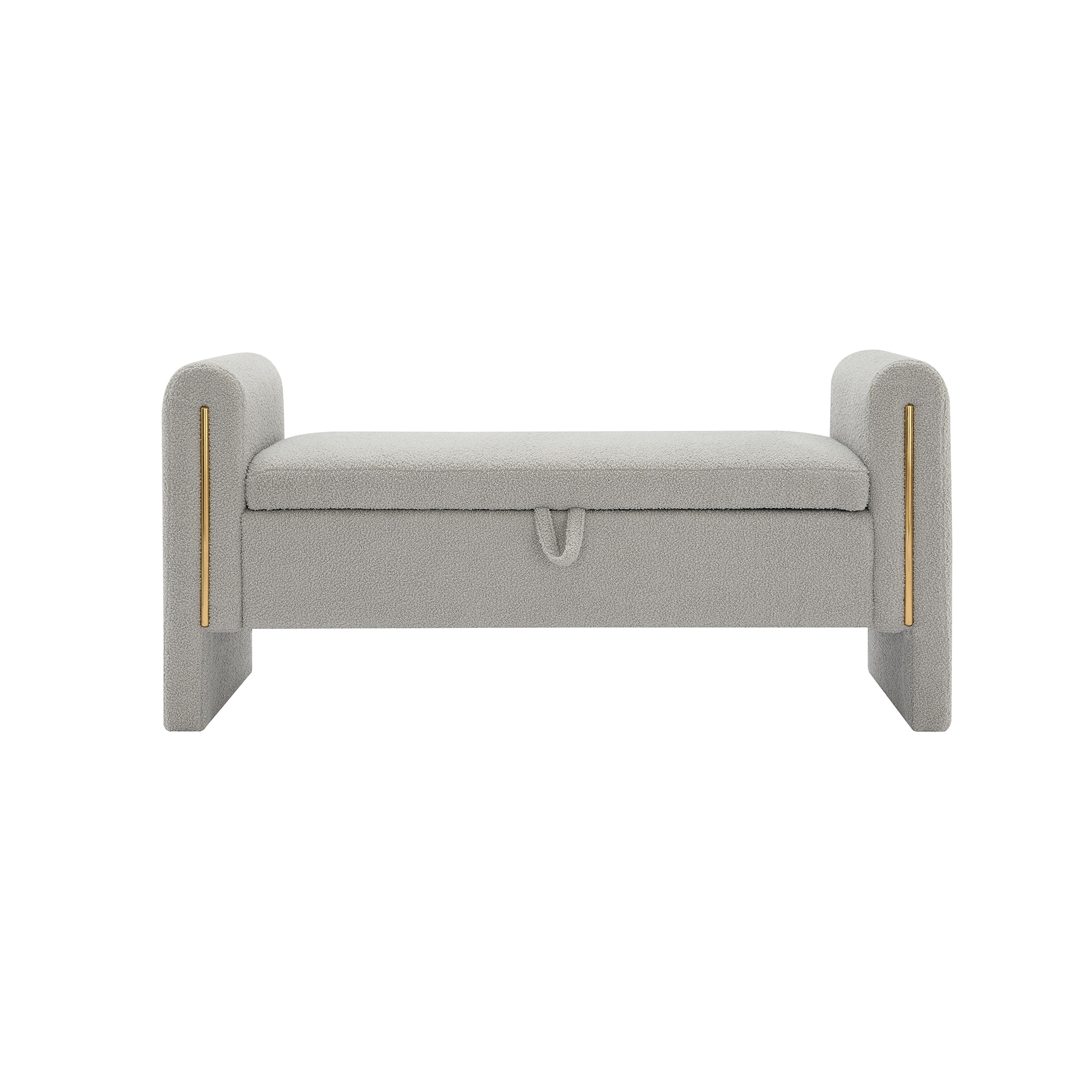 Best Selling Home Decor 320070 Modern Gray Storage Ottoman