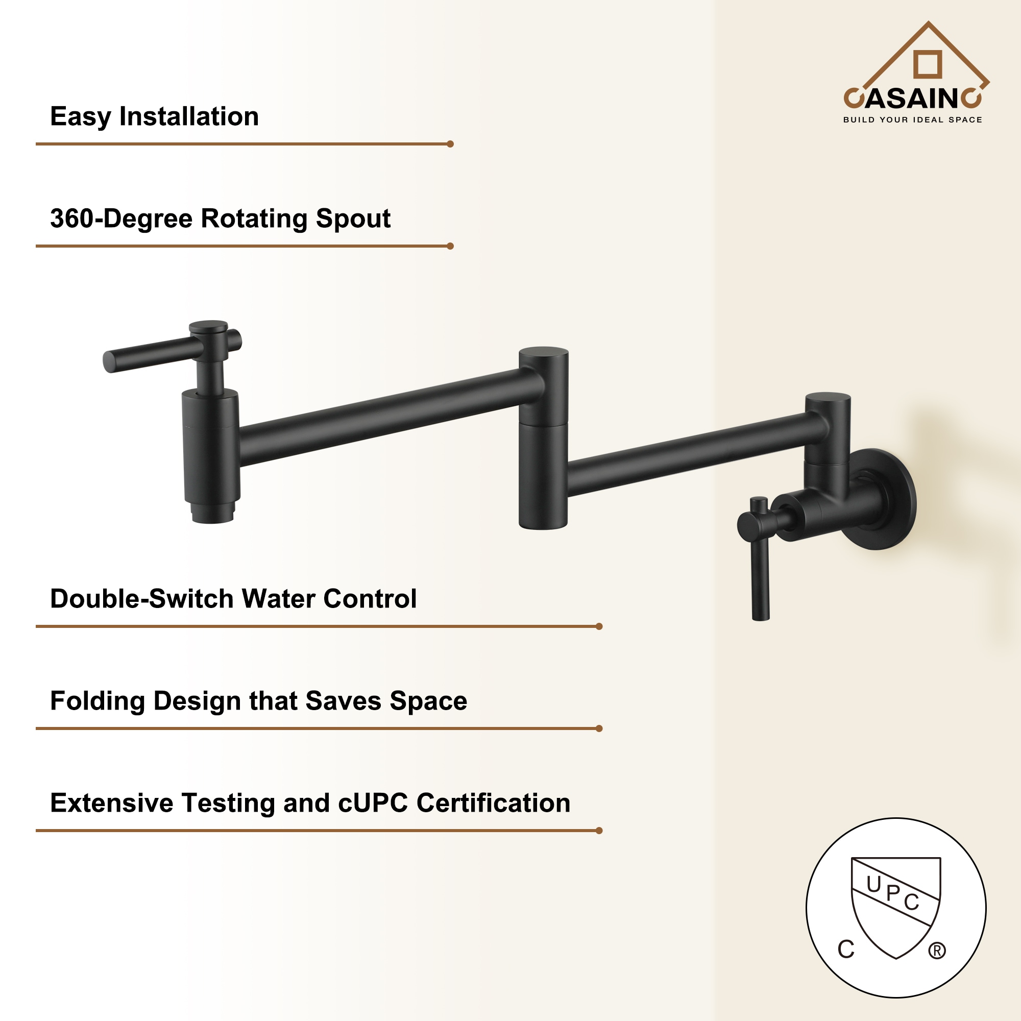 CASAINC CASA02GP24MB Kitchen-Faucets - View #5