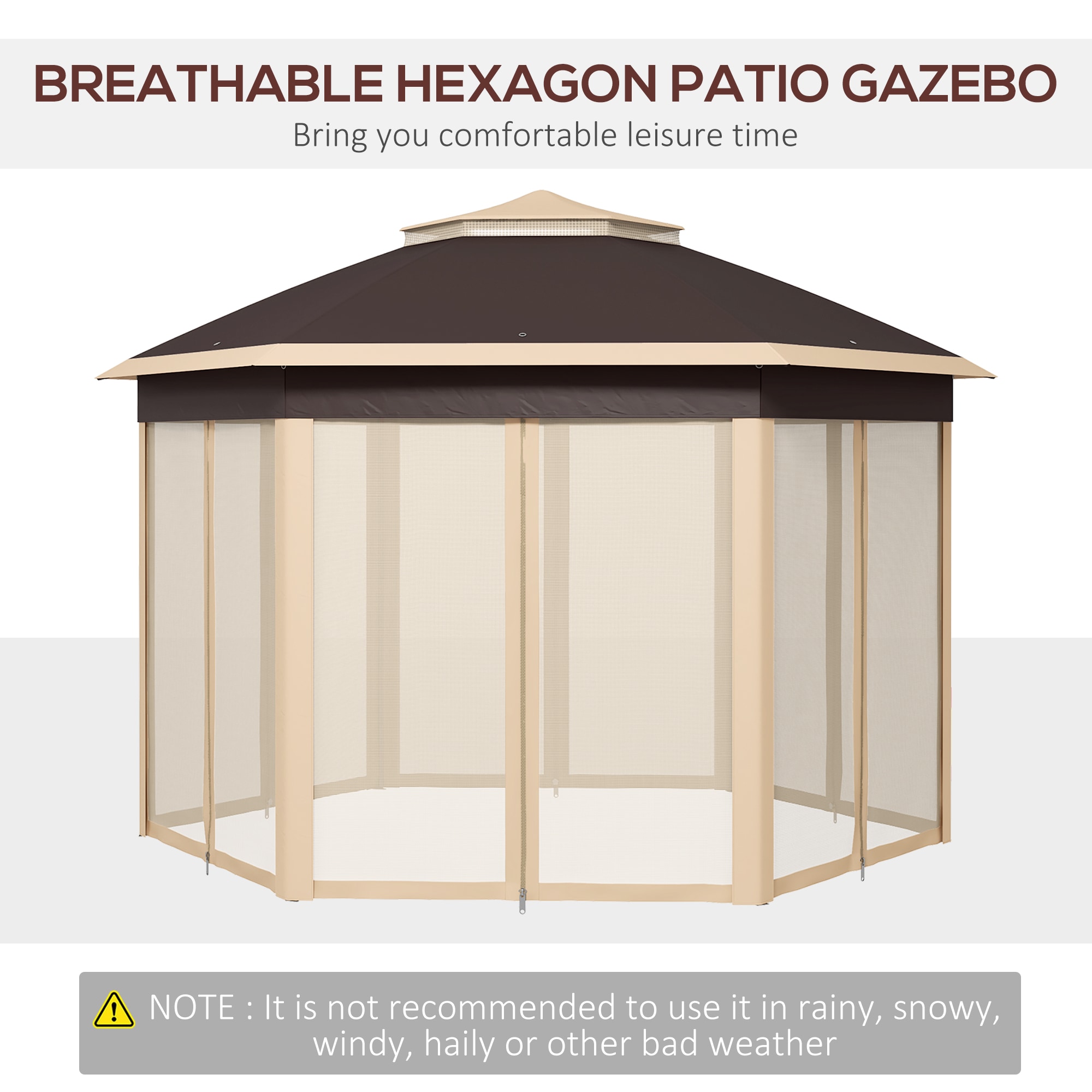 Kahomvis AOS-QP109-258 Wood-Resin-Gazebos - View #7