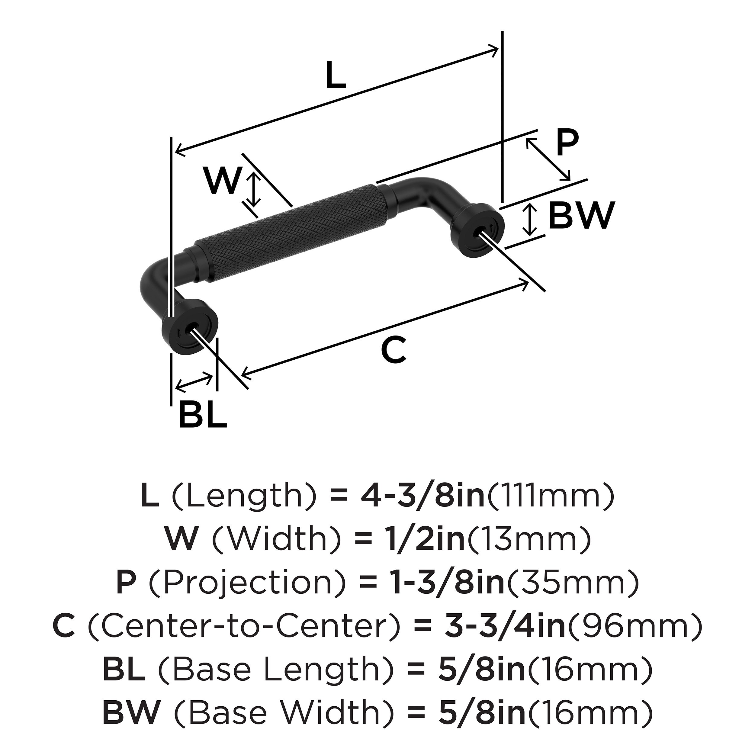 Amerock BP37682MB Cabinet-Pulls - View #4