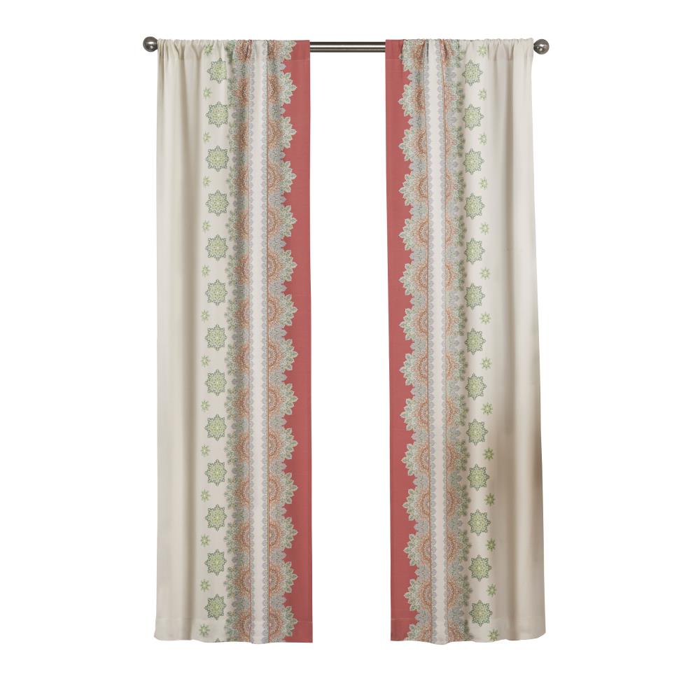 Pairs To Go 16004056X084KIW 84-in Kiwi Polyester Light Filtering Rod Pocket Curtain Panel Pair