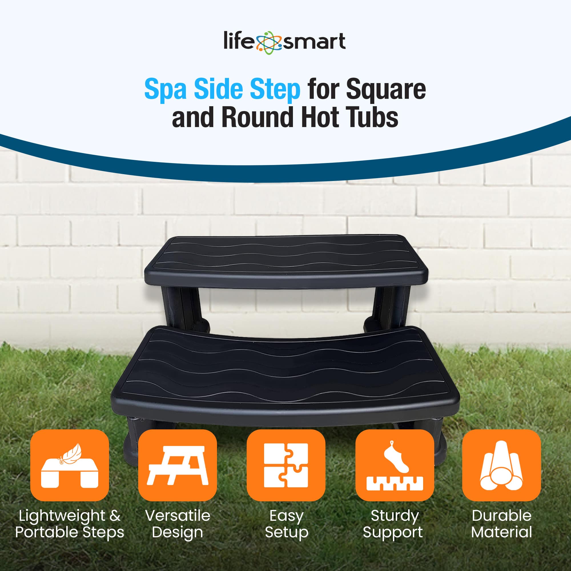 Lifesmart 410159 Hot-Tub-Spa-Steps - View #2