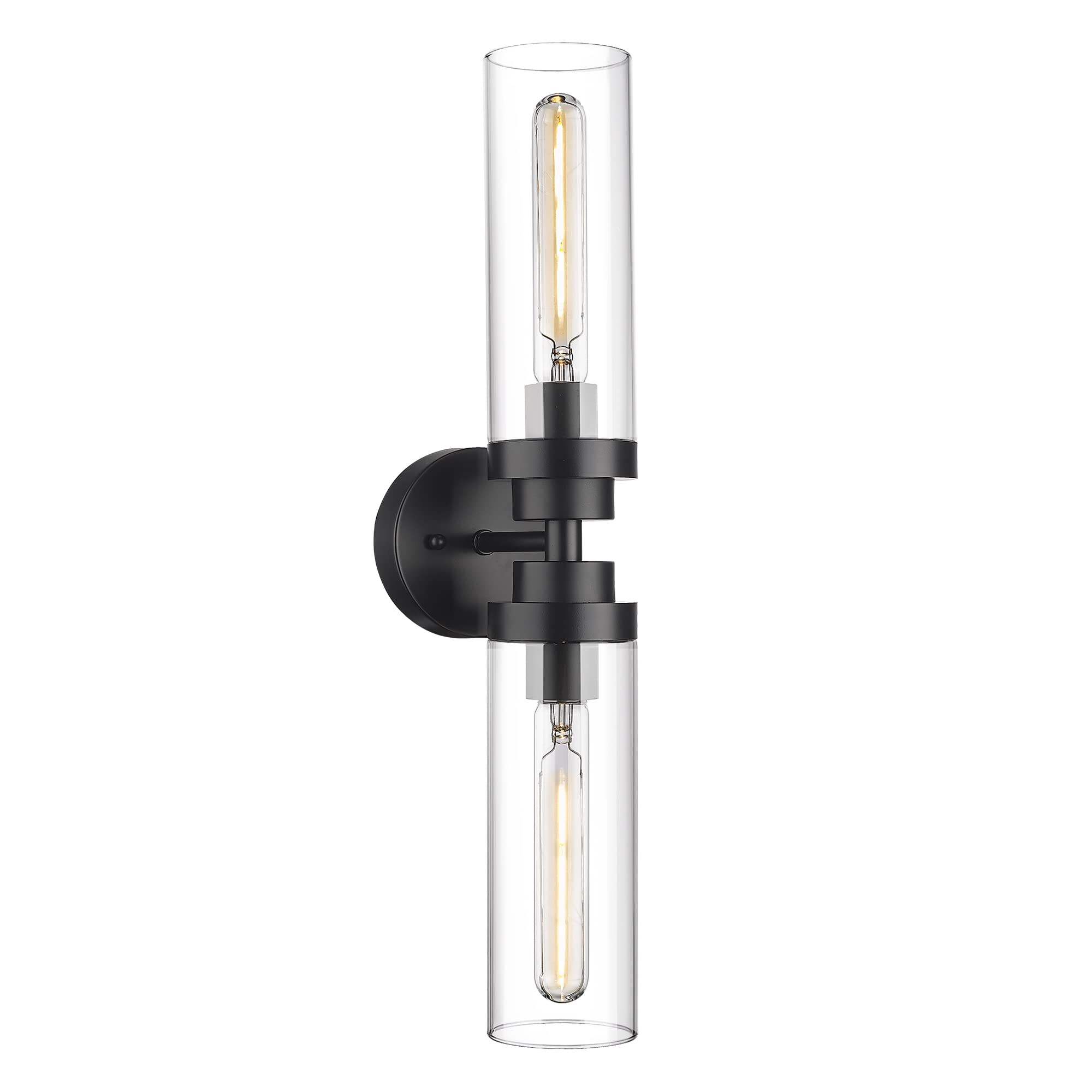 LTMATE LS0096-VLBK JAZAVA 21.69-in 2 -Light Black Modern/contemporary Vanity light bar