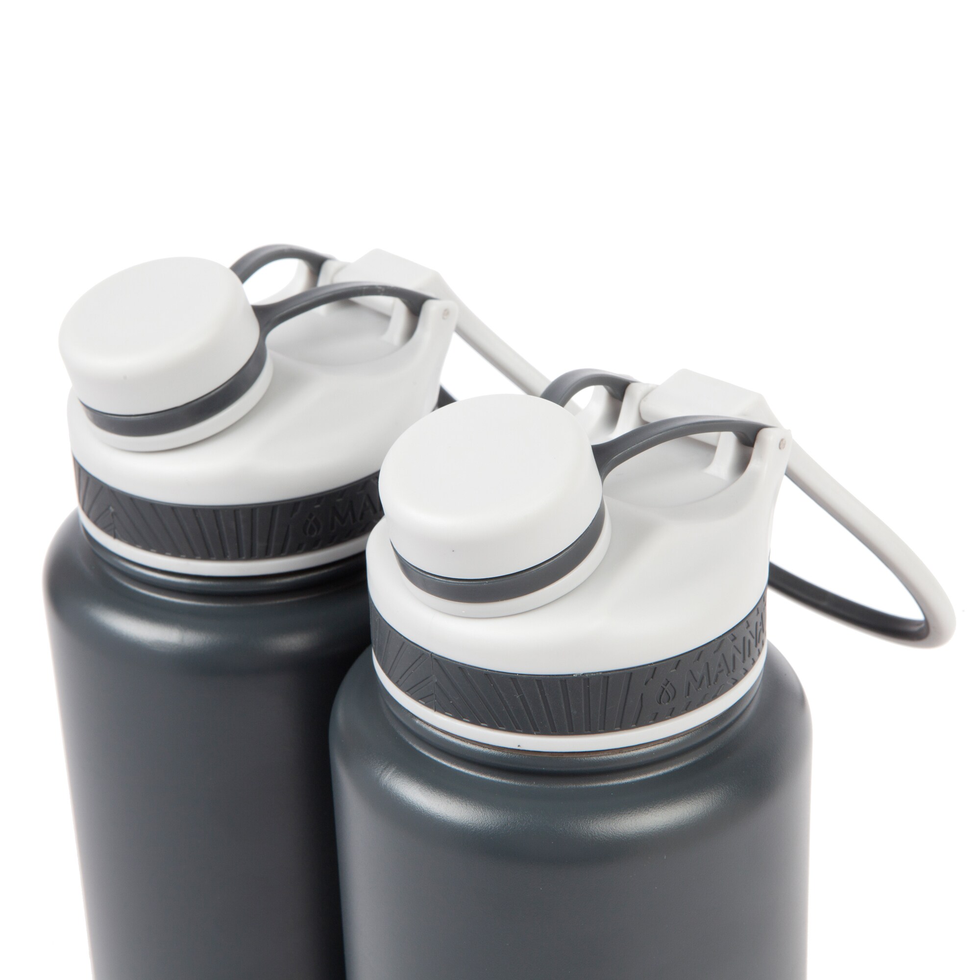 Manna Ranger Pro 40 oz. Slate Powder Coated Stainless Steel Vacuum Bottle, Grey