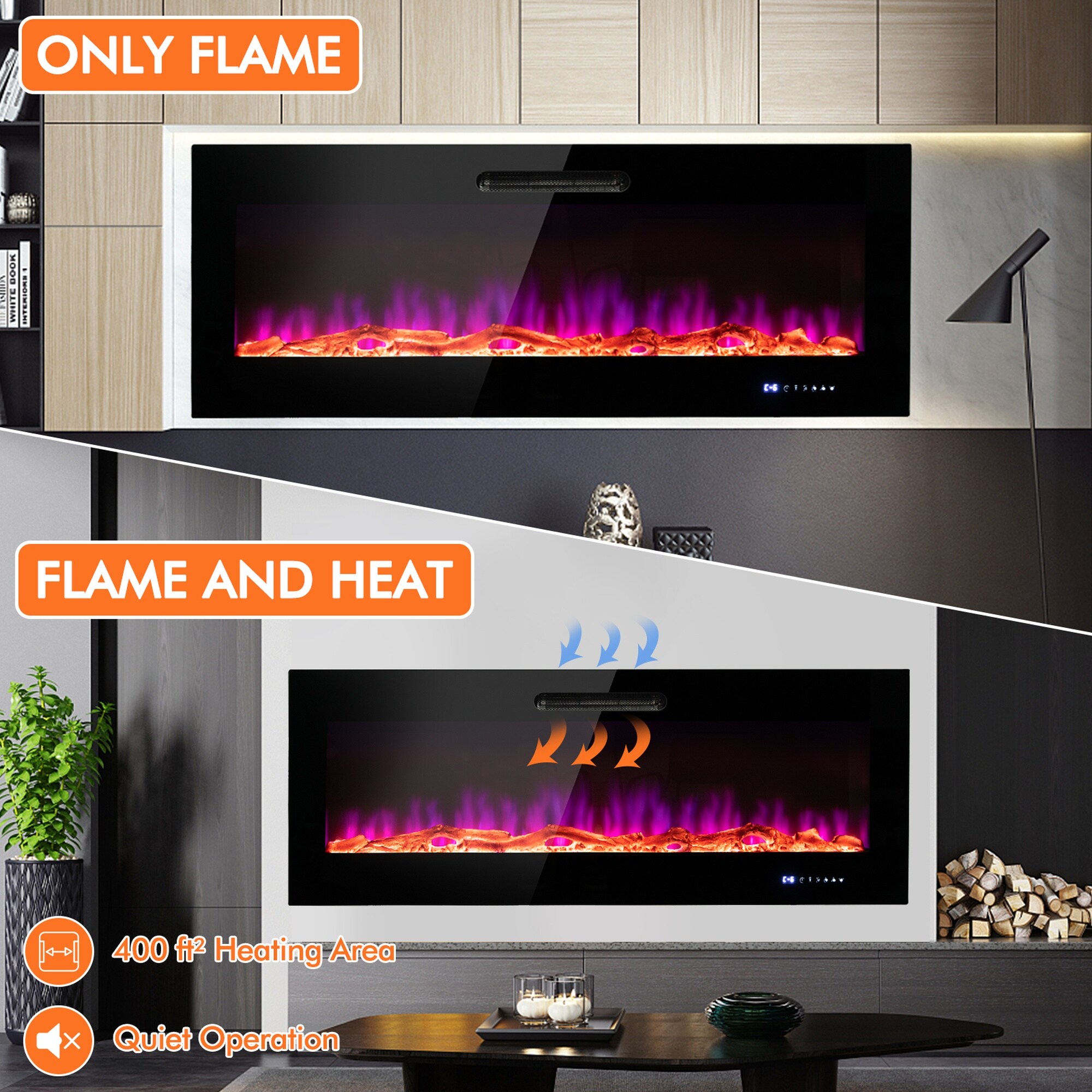 Dimakai DK-FP10132US-DK Electric-Fireplaces - View #8