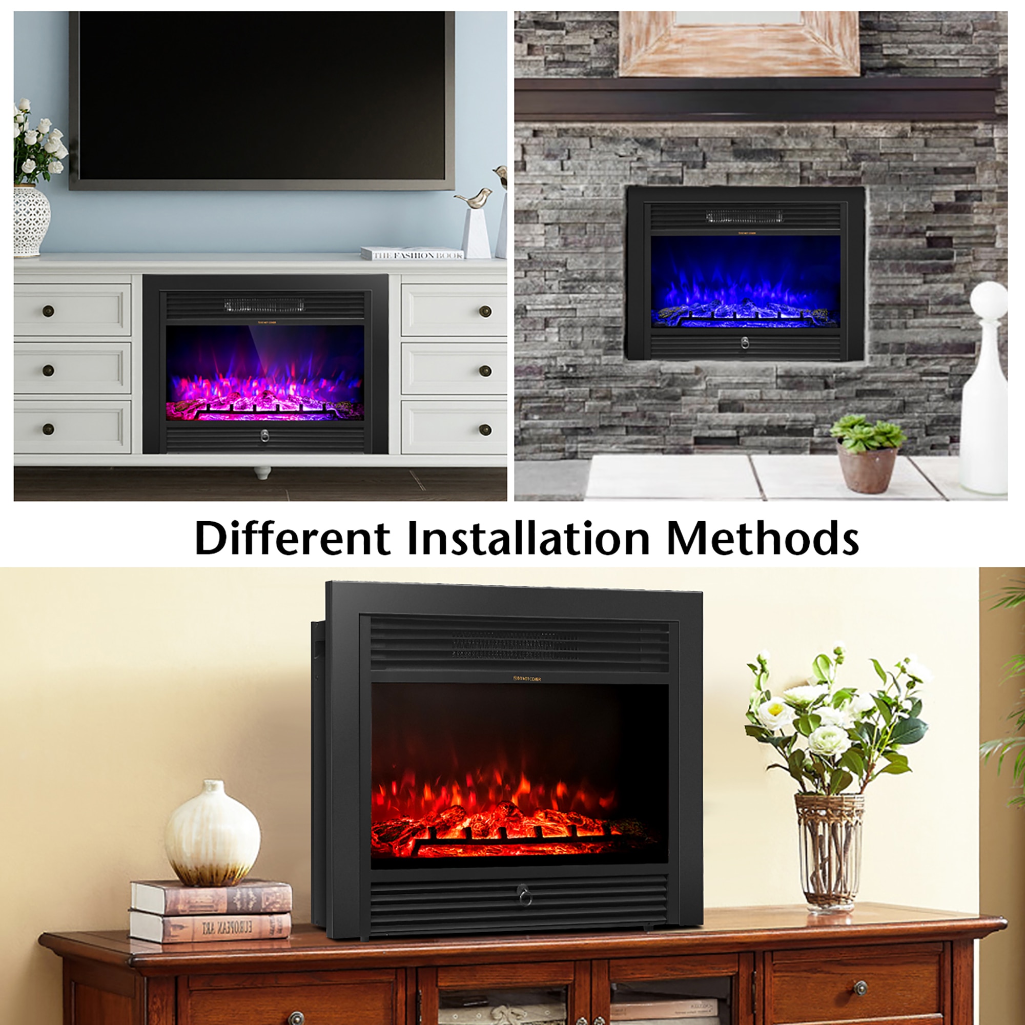 Goplus HW51075 Electric-Fireplace-Fireboxes - View #4