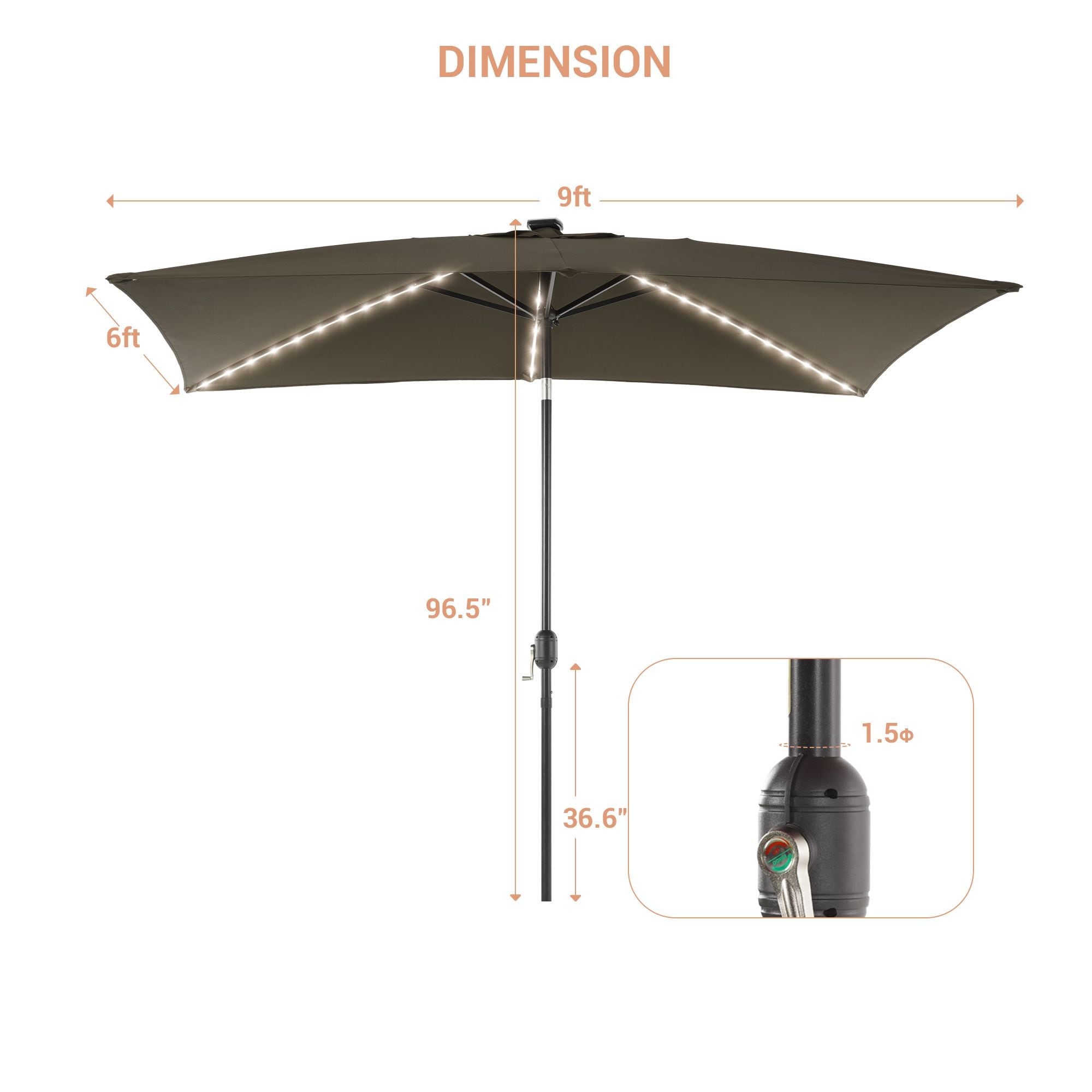 ACEGOSES LW-310TP-LED Umbrellas-2 - View #2