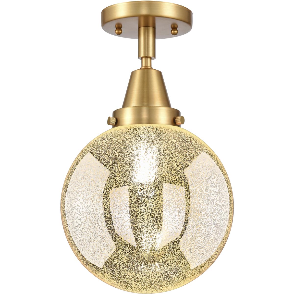 Innovations Lighting  447-1C-SG-G208-8 Beacon Flush Mount Satin Gold