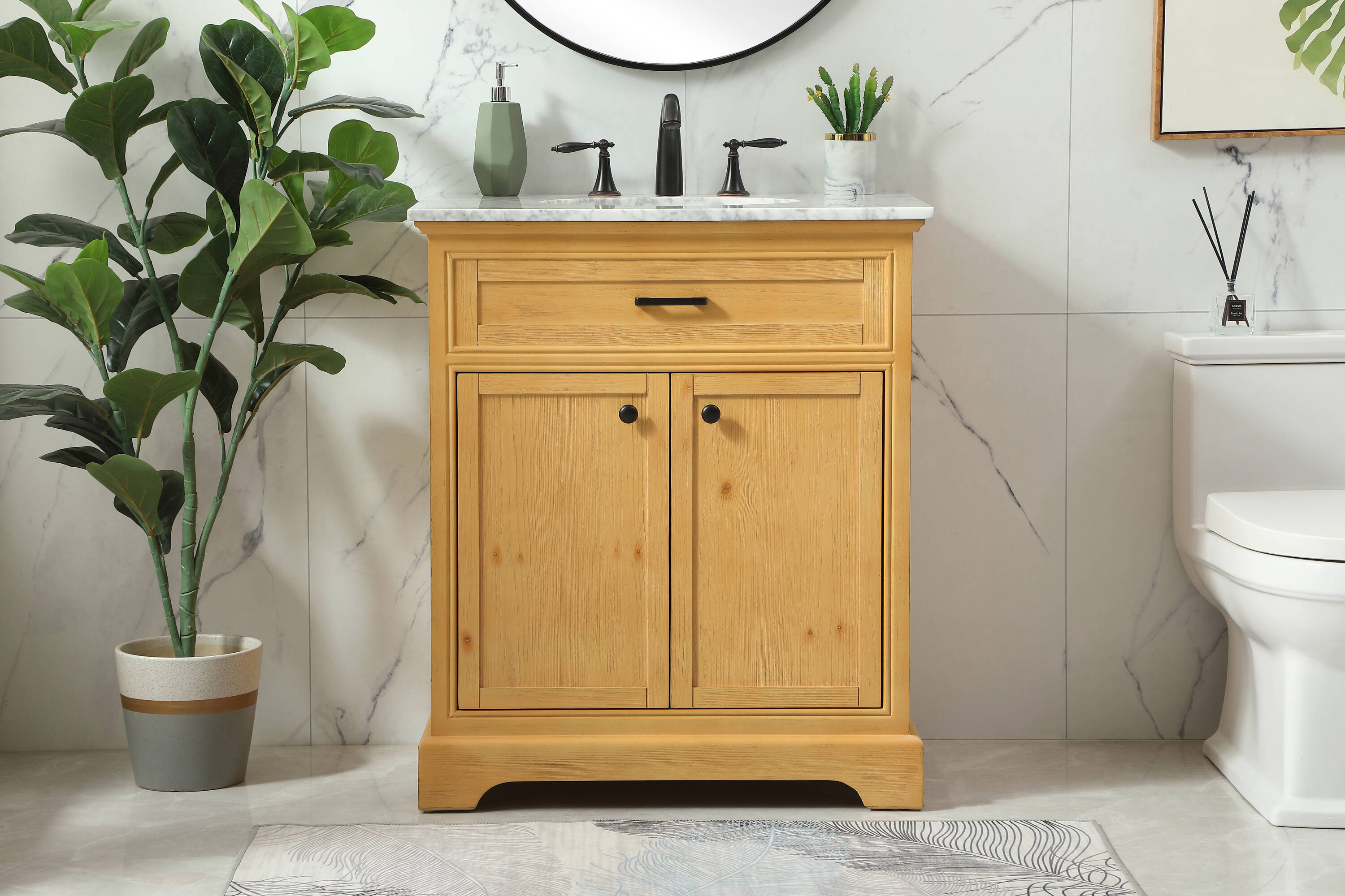 Elegant Decor HF45090NW Bath-Vanity-Combo - View #2