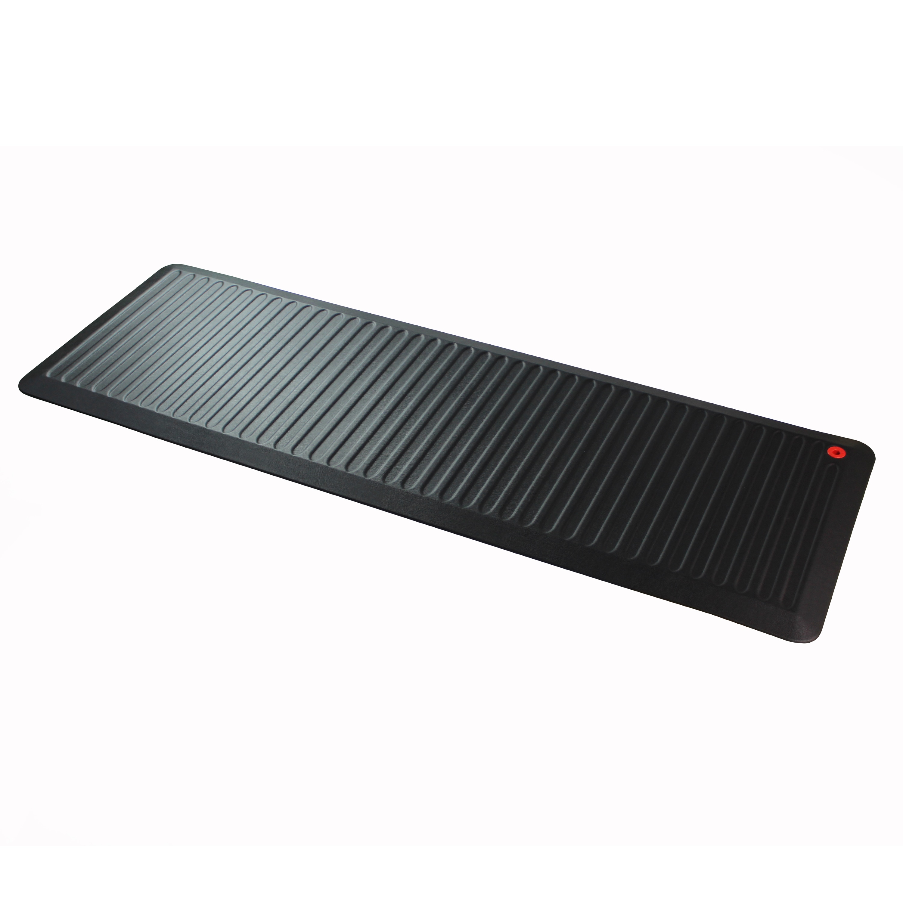Floortex FCA2367XVBK 2-ft x 6-ft Black Polyurethane Rectangular Indoor Anti-fatigue Mat