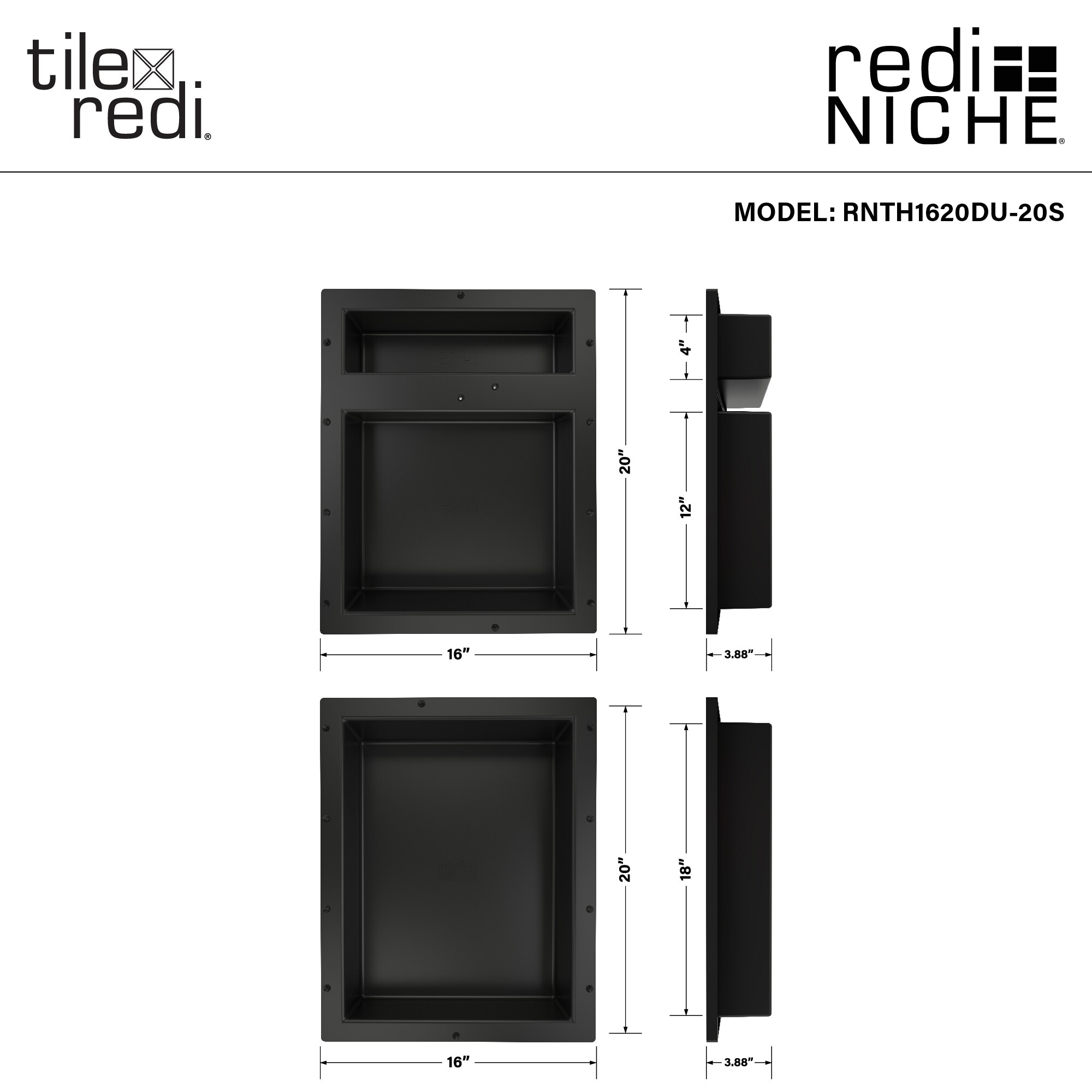 Tile Redi RNTH1620DU-20S Shower-Accessories - View #4