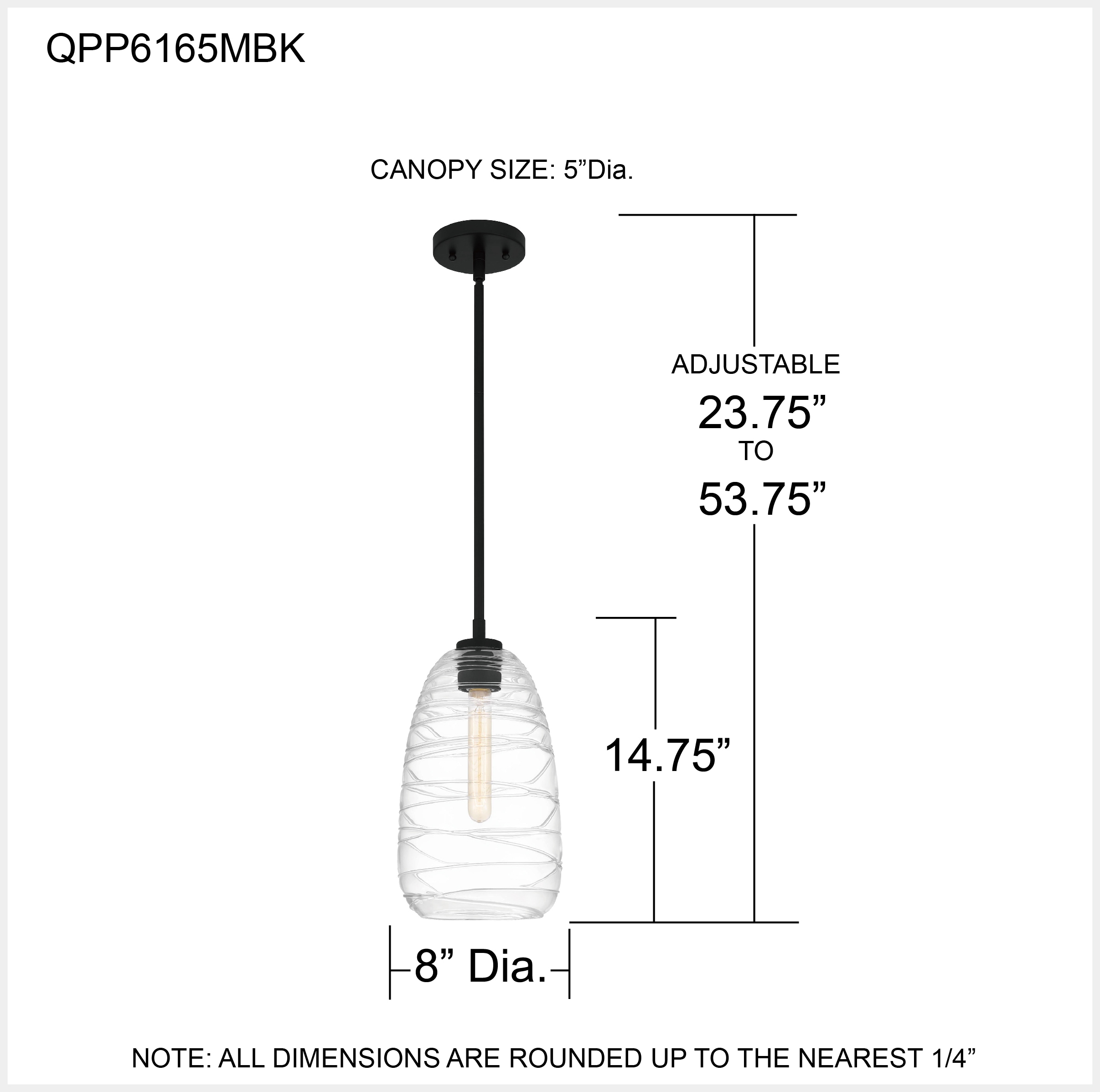Quoizel QPP6165MBK Pendant-Lights - View #5