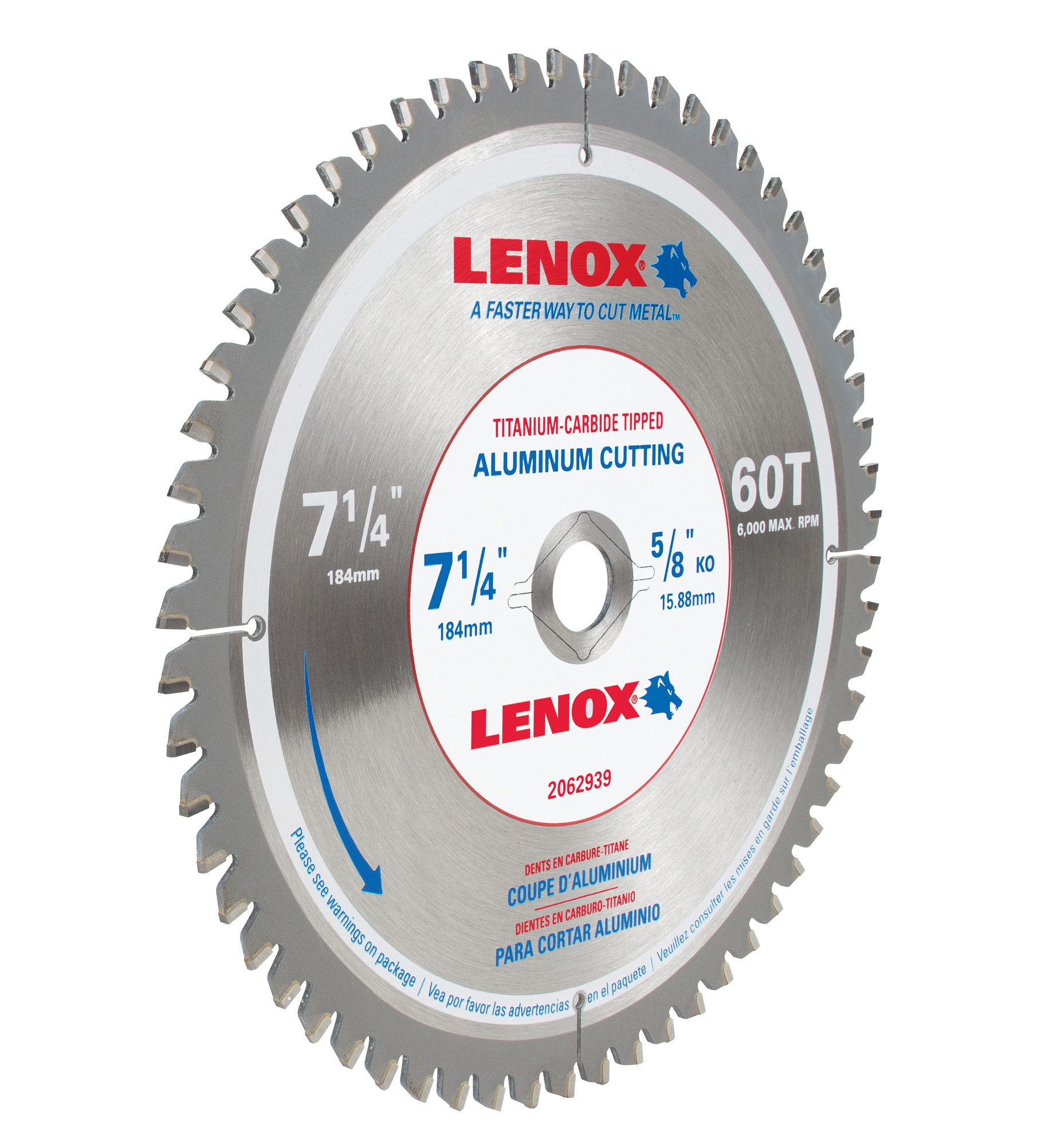 LENOX 7-1/4-in 60-Tooth Carbide Circular Saw Blade in the Circular Saw ...