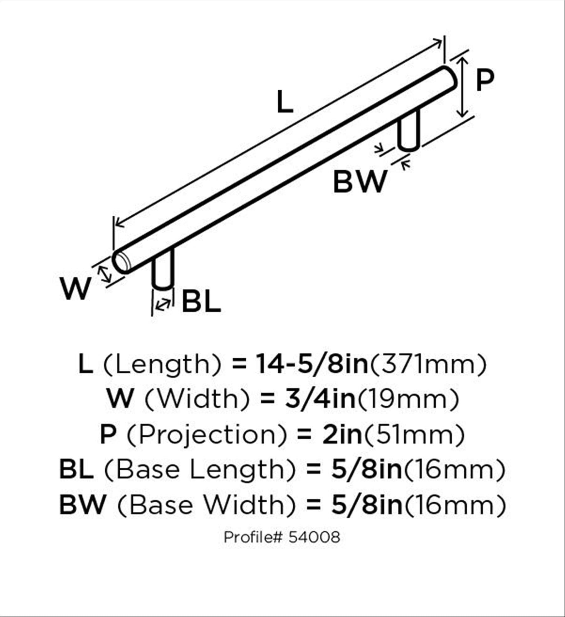 Amerock BP54008BBR Cabinet-Pulls - View #5