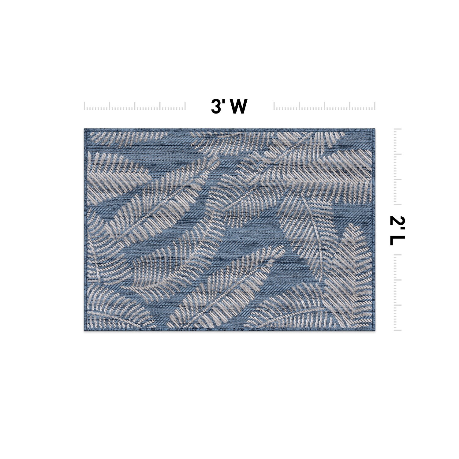 World Rug Gallery 114BLUE2X3 rugs - View #3