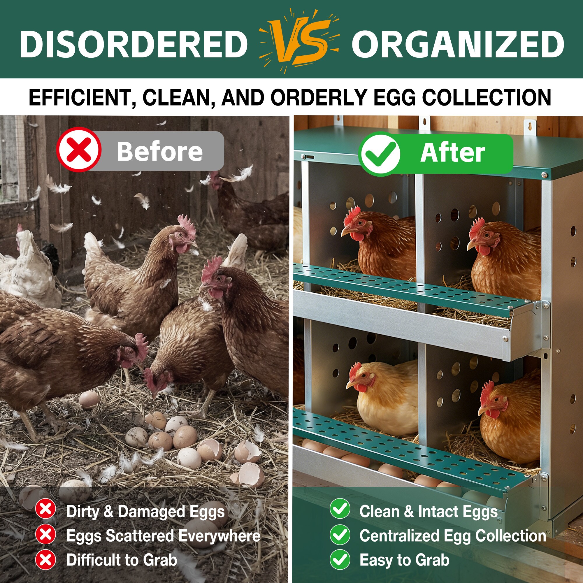 Kahomvis PET1-QPCX-20 Chicken-Coops-Rabbit-Hutches - View #7