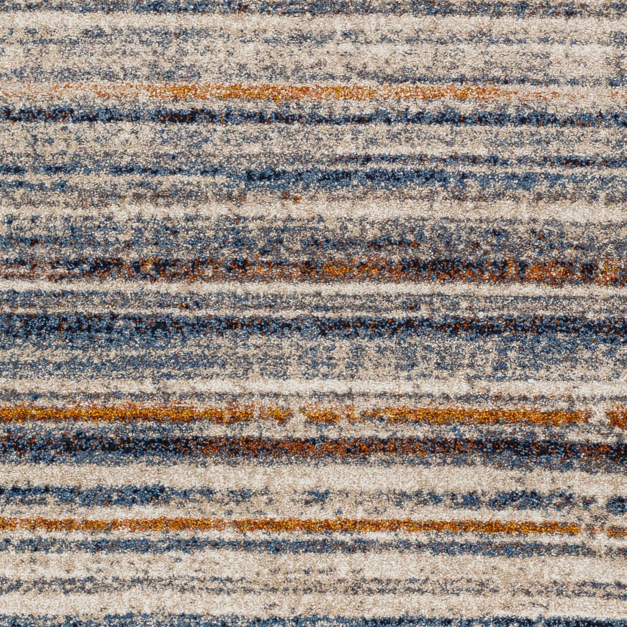 Modern Tuscany Blue High Pile 8' x 10' Synthetic Area Rug