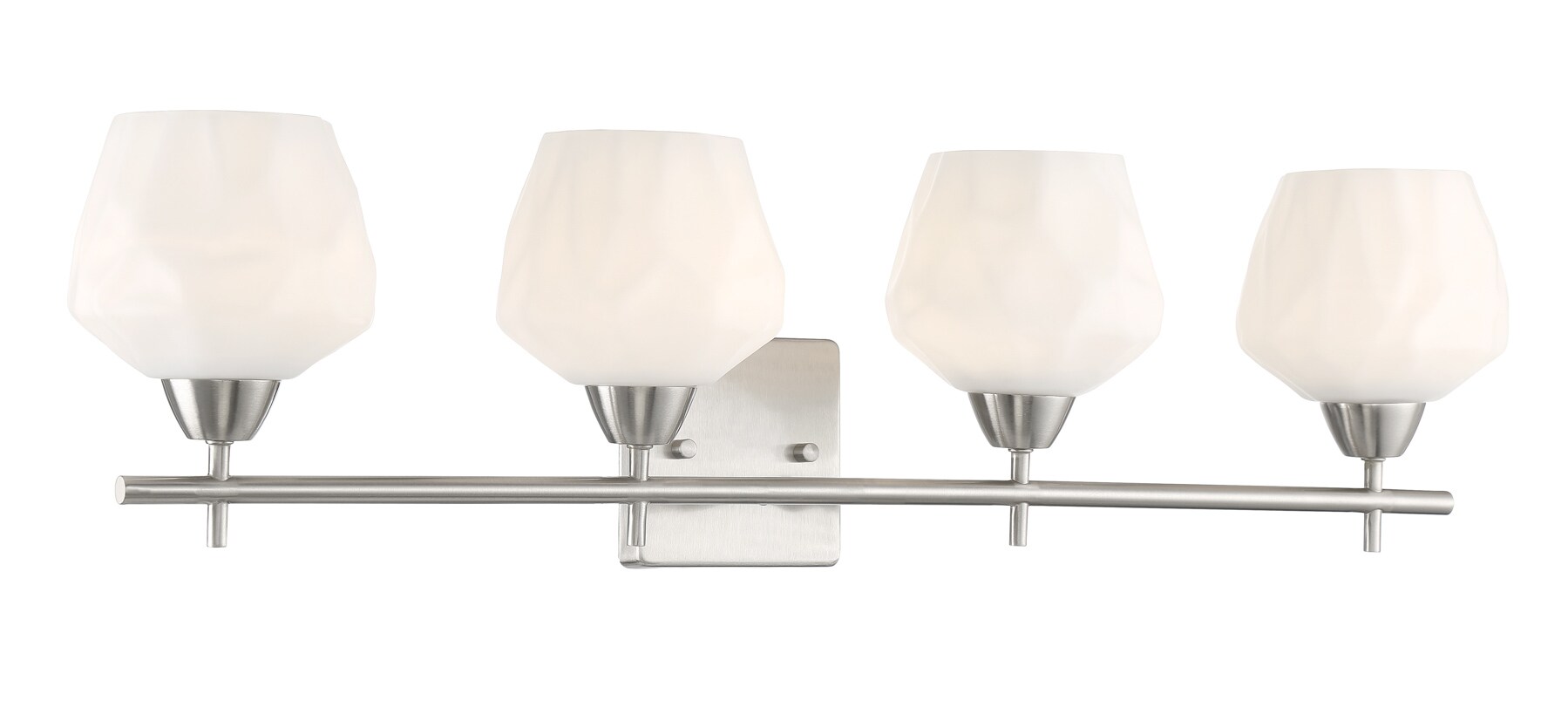 Minka Lavery 3174-84 Camrin 31-in 4 -Light Brushed Nickel Transitional Vanity light bar