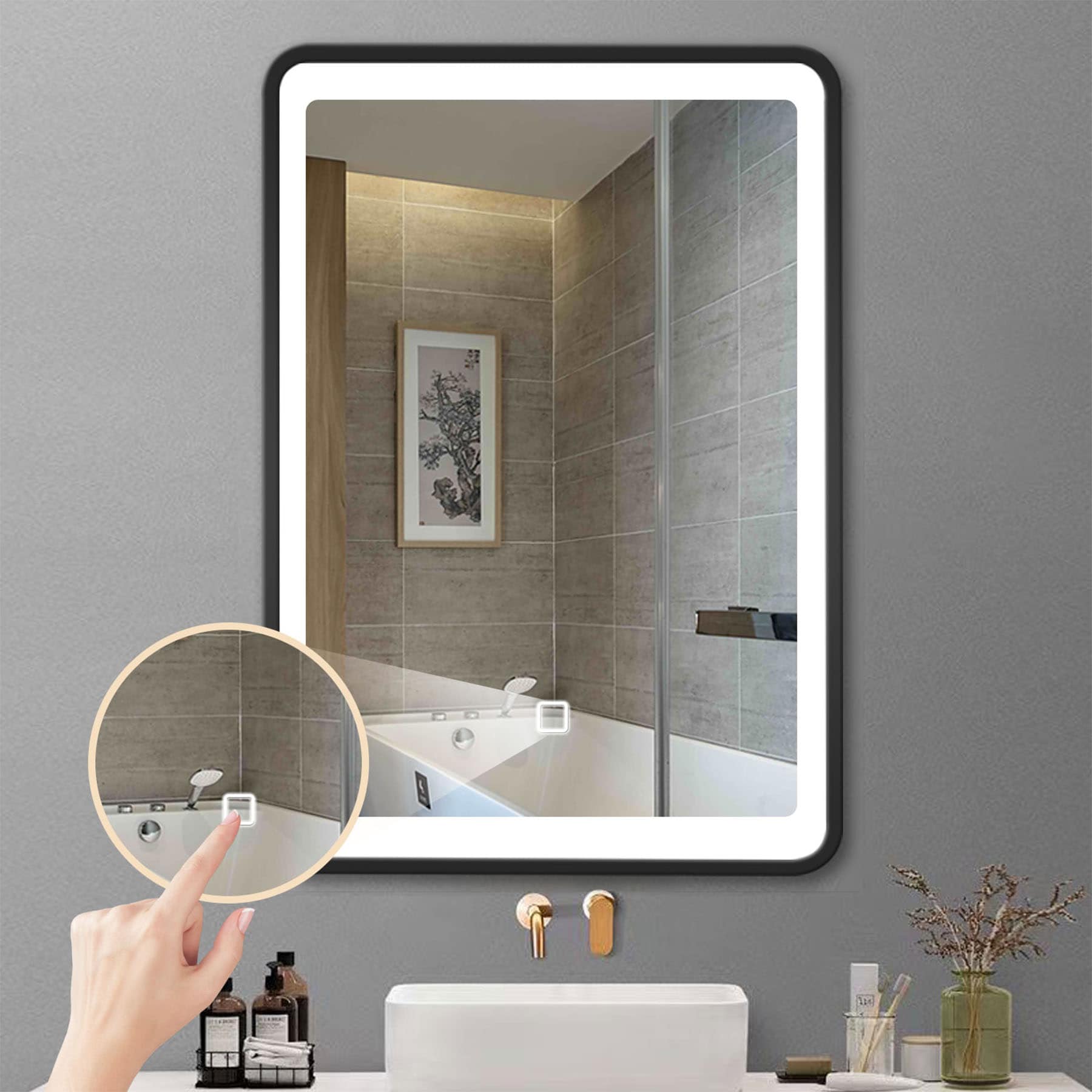 WELLFOR EX3BMBL-40-24 Bathroom-Medicine-Cabinets - View #5