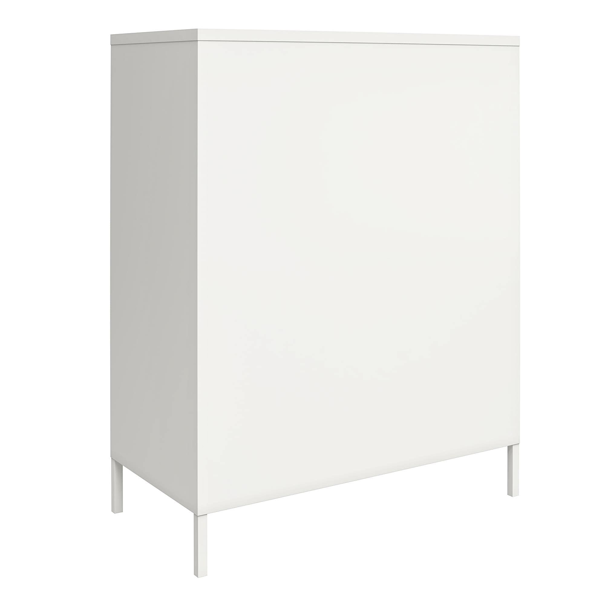 Ameriwood Home Clarkson Storage Cabinet in White 