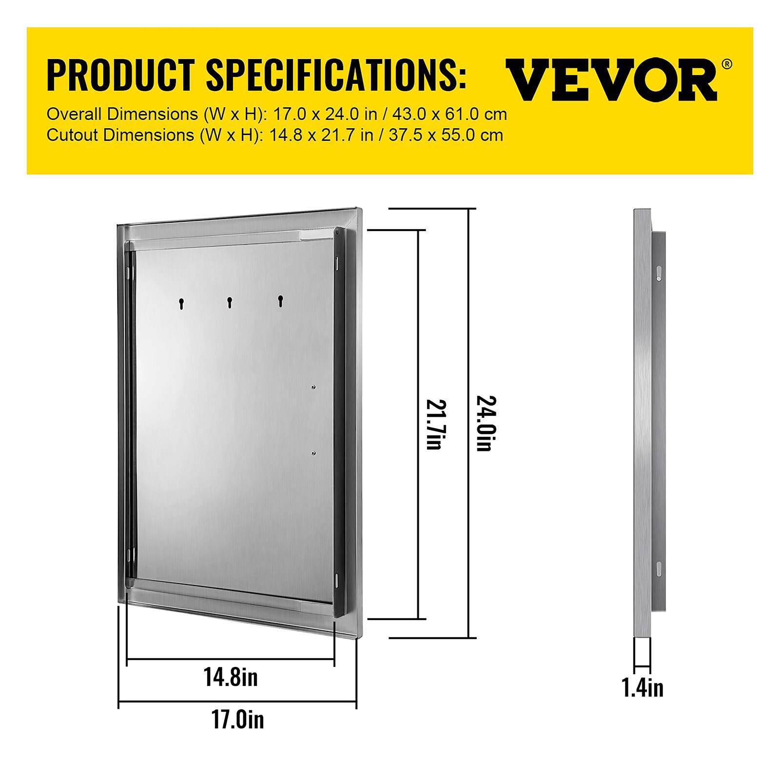 VEVOR 17-24BXGCGDKM0001V0 Builtin-Grill-Cabinet-Parts - View #7