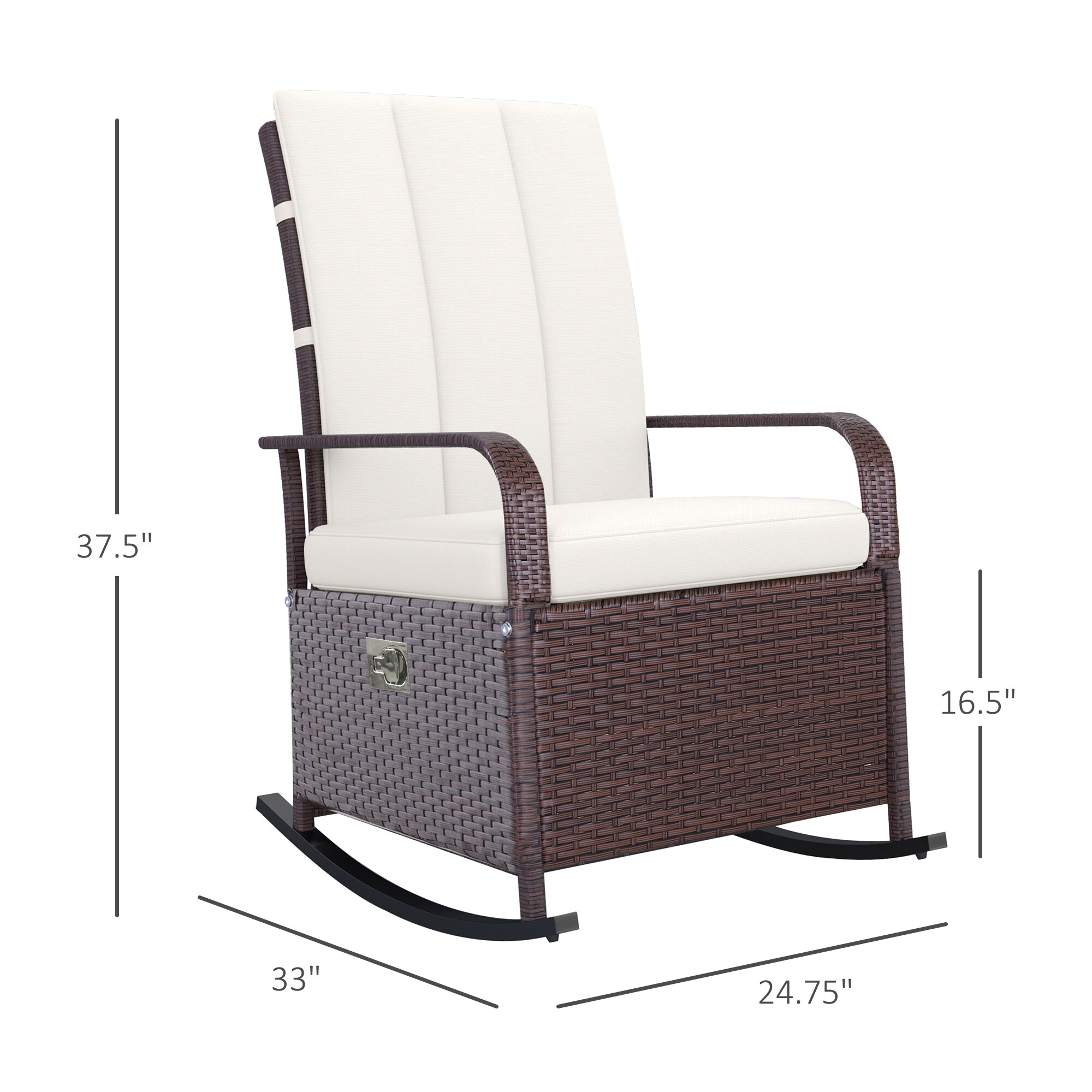 Outsunny 867-055CW Patio-Chairs - View #3