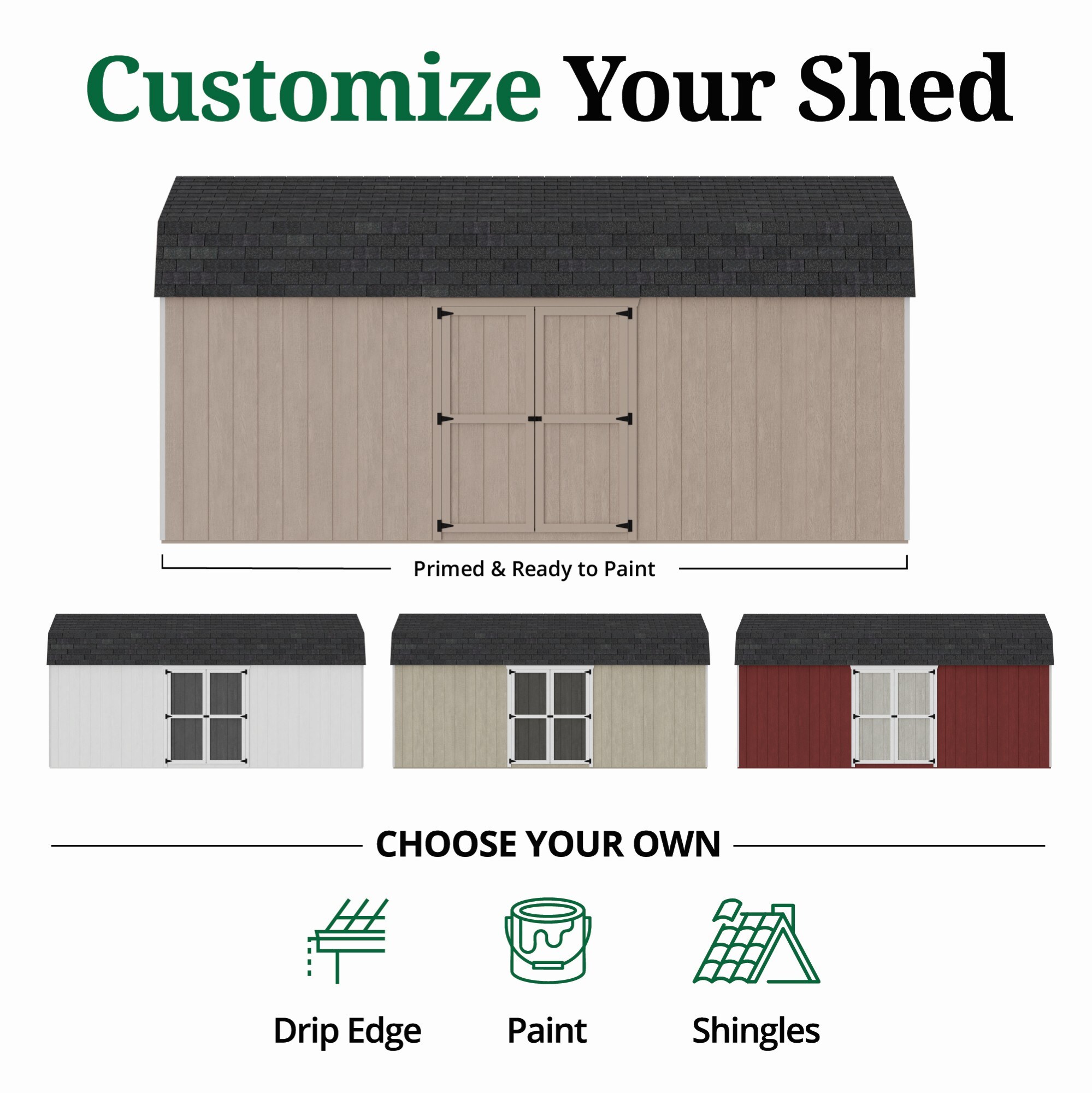 Little Cottage Co 10X20 VGB-6-SE-PC-FK Wood-Storage-Buildings - View #10