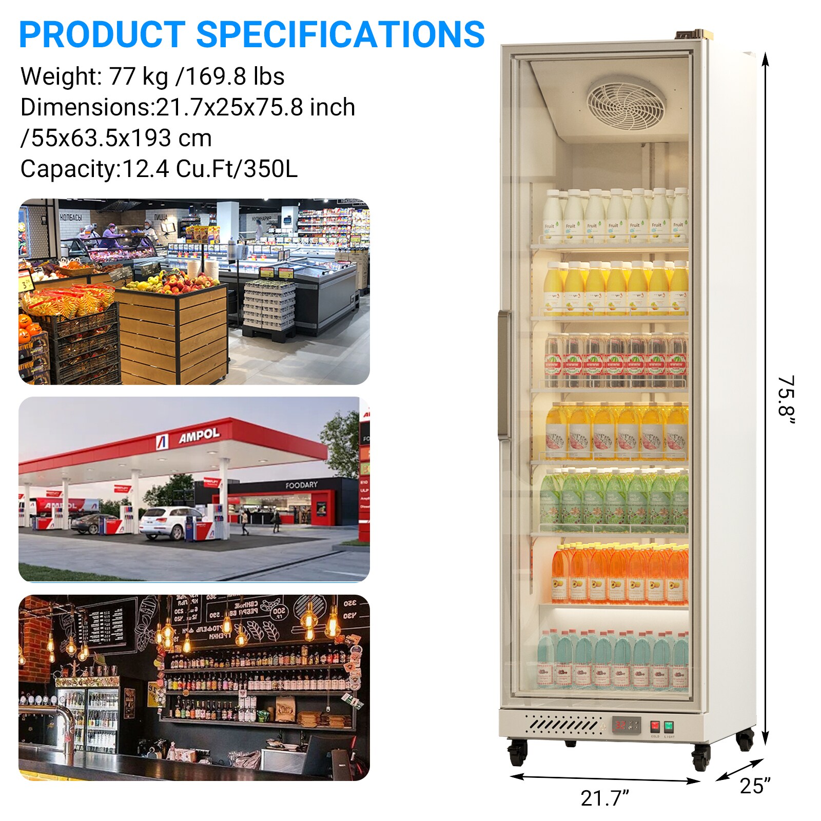 Garvee C7X-IEHYCPT9JUV Commercial-Freezers - View #2