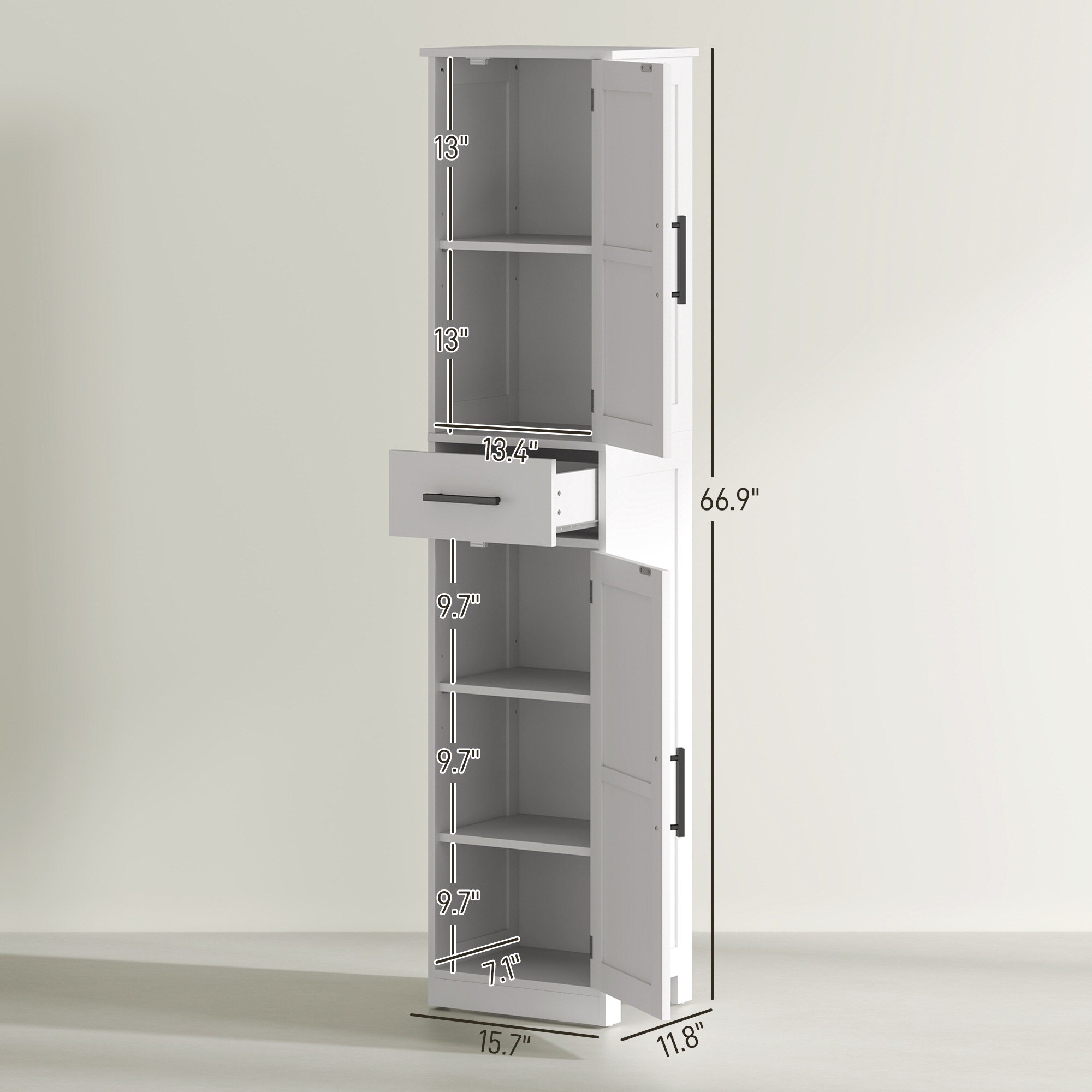 MOEPISY S7KW80WT Linen-Cabinets - View #5