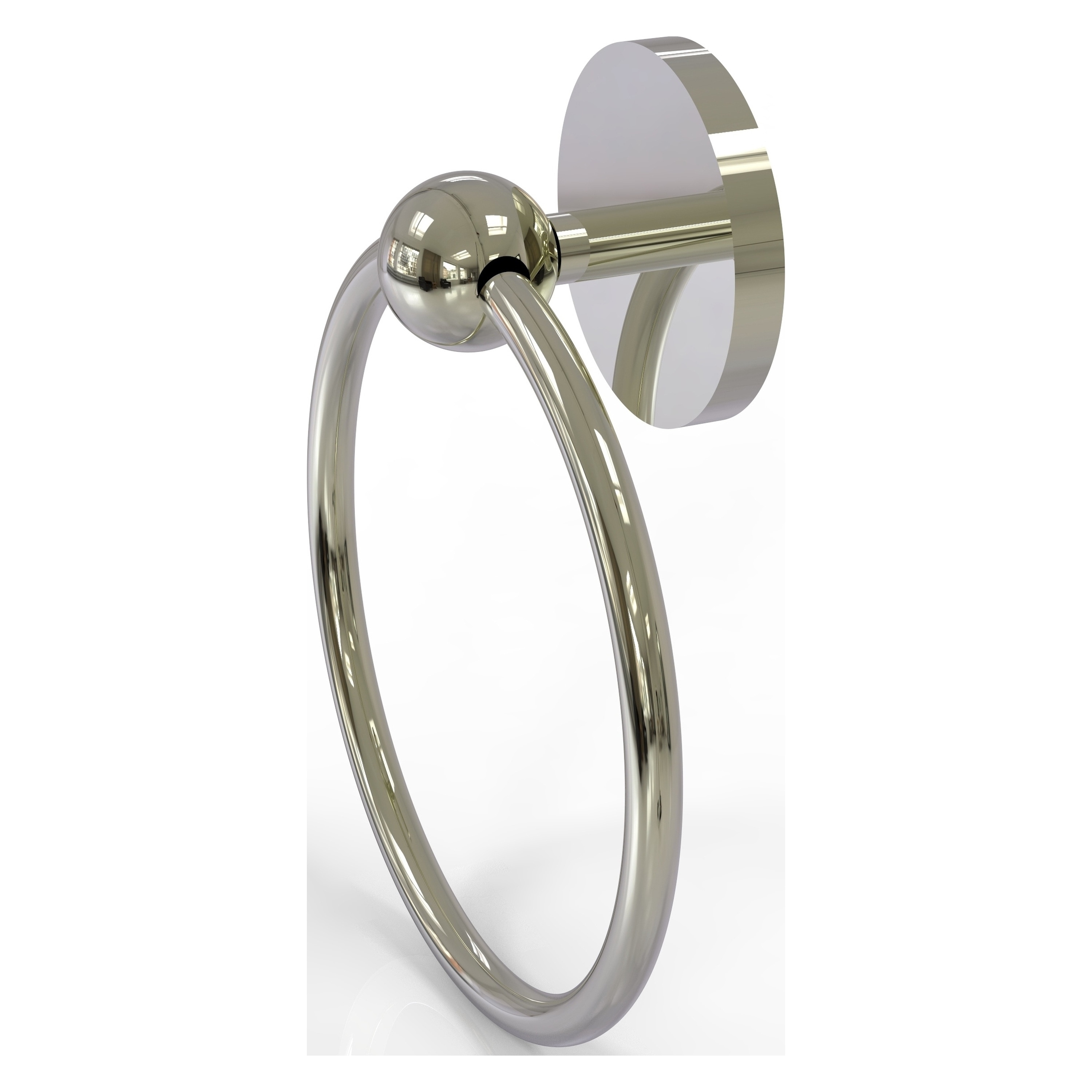 Polished Nickel 6" Wall Mounted Towel Ring