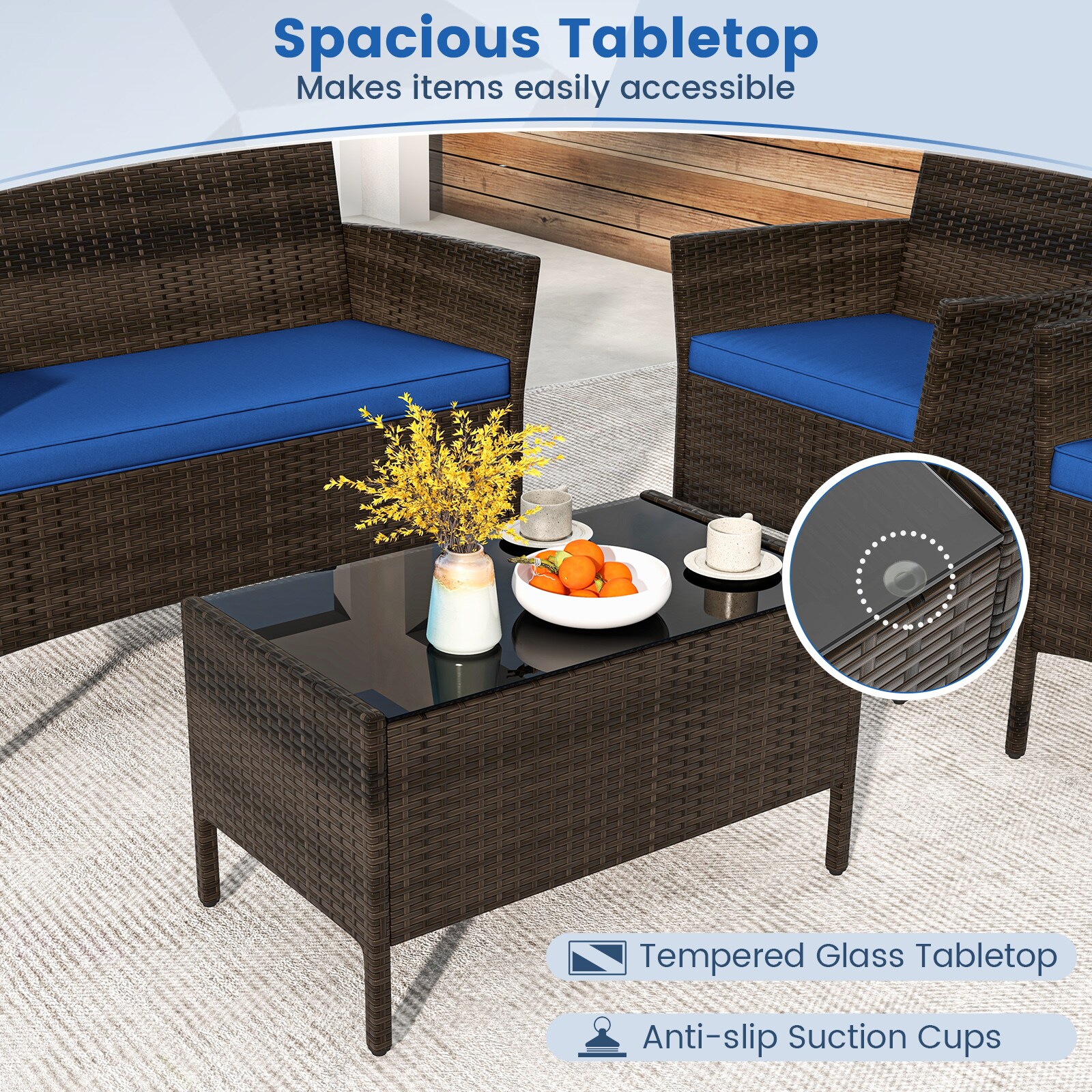 Forclover HYFW-1887NY Patio-Conversation-Sets - View #6