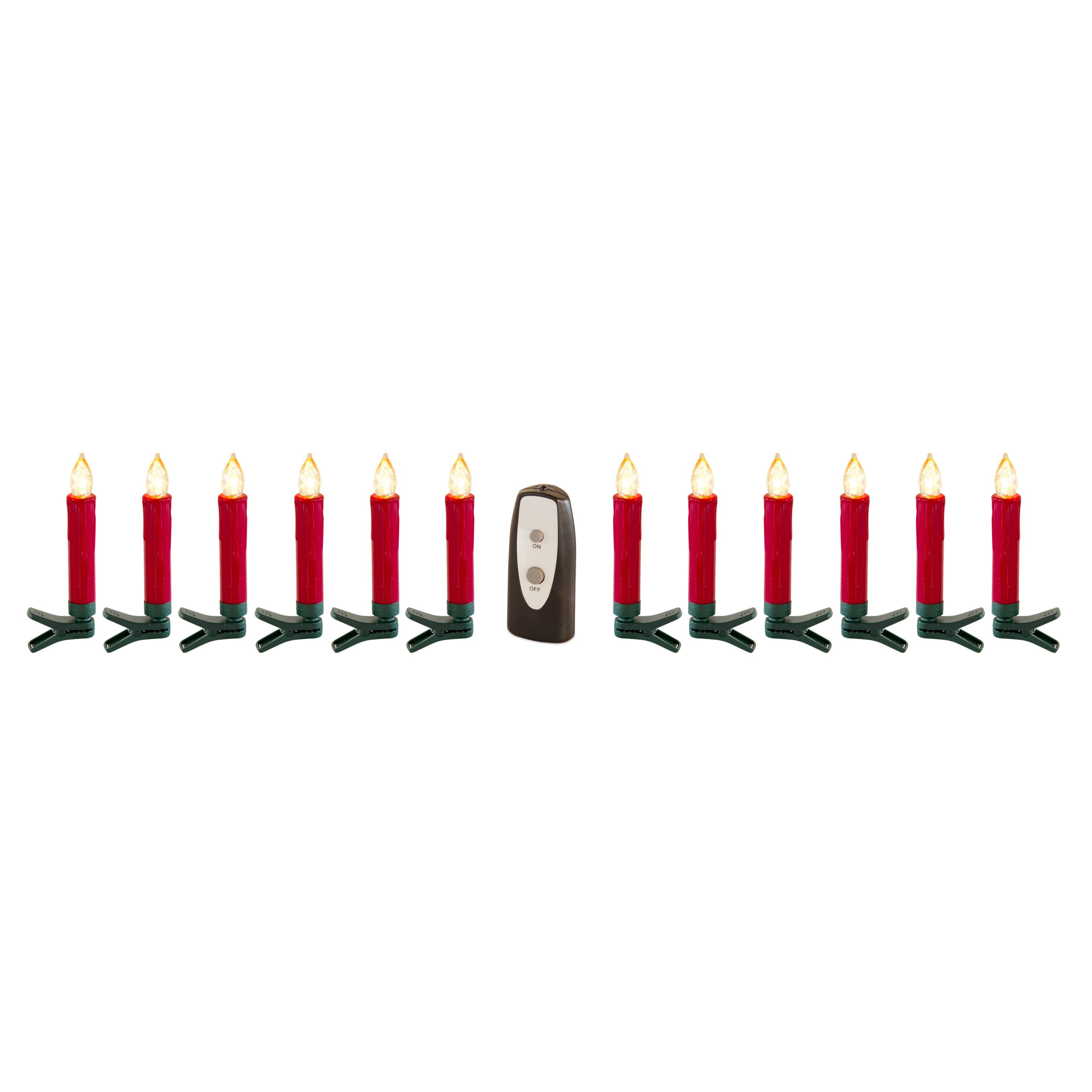 Melrose International 73648DS 4.5-in Lighted Candle (24-Pack) Battery-operated Christmas Decor