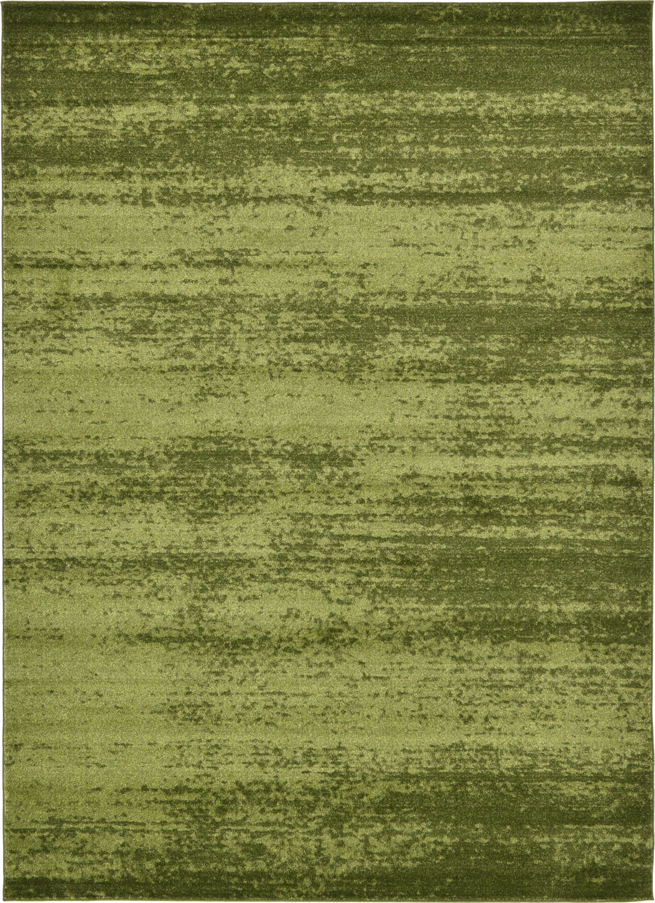 Unique Loom 3132869 Lucille Del Mar 8 x 11 (ft) Loomed Polypropylene Green/Olive Rectangular Indoor Distressed/Overdyed Area rug